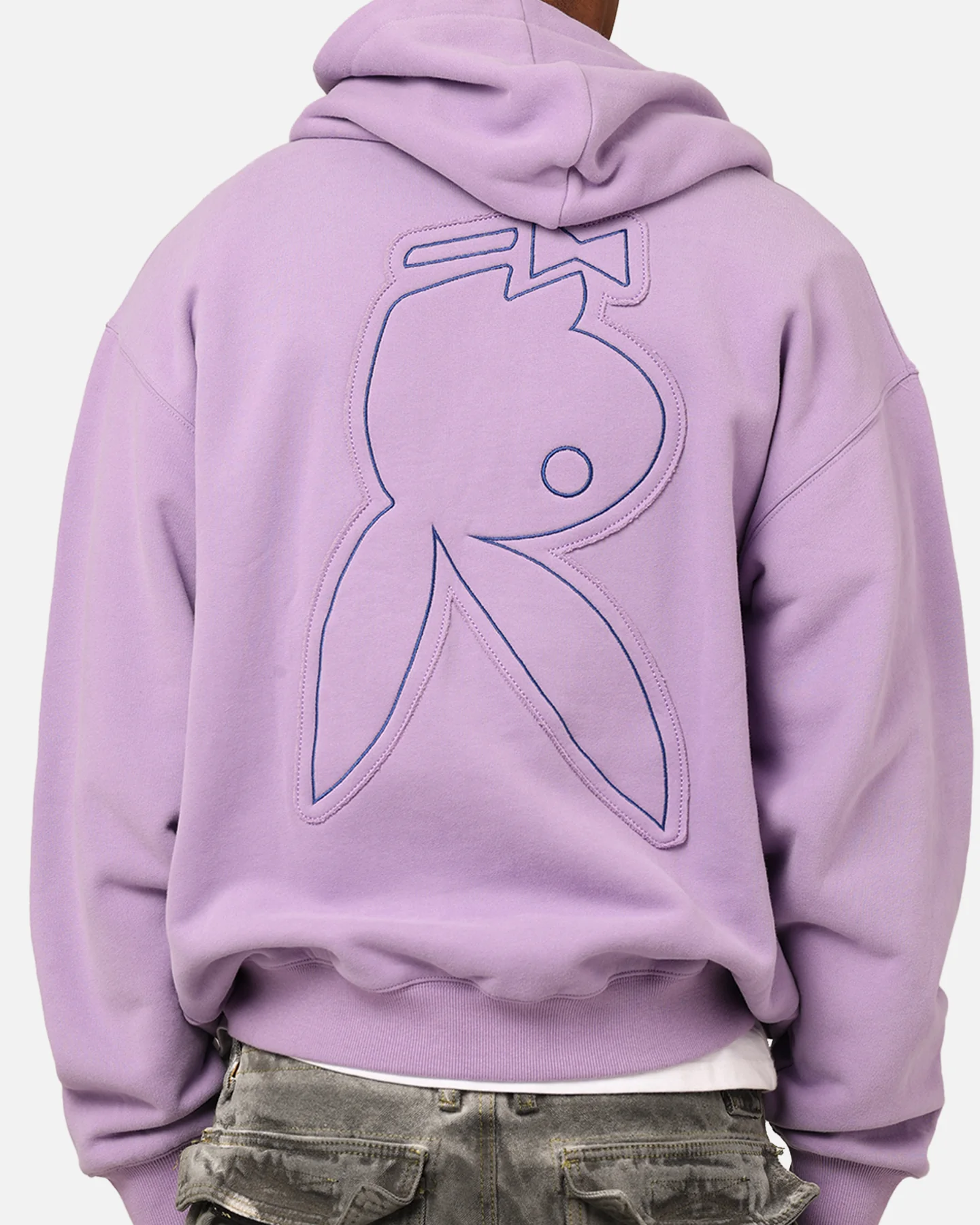 Playboy By Culture Kings Roughboy Full Zip Hoodie Purple - Image 5