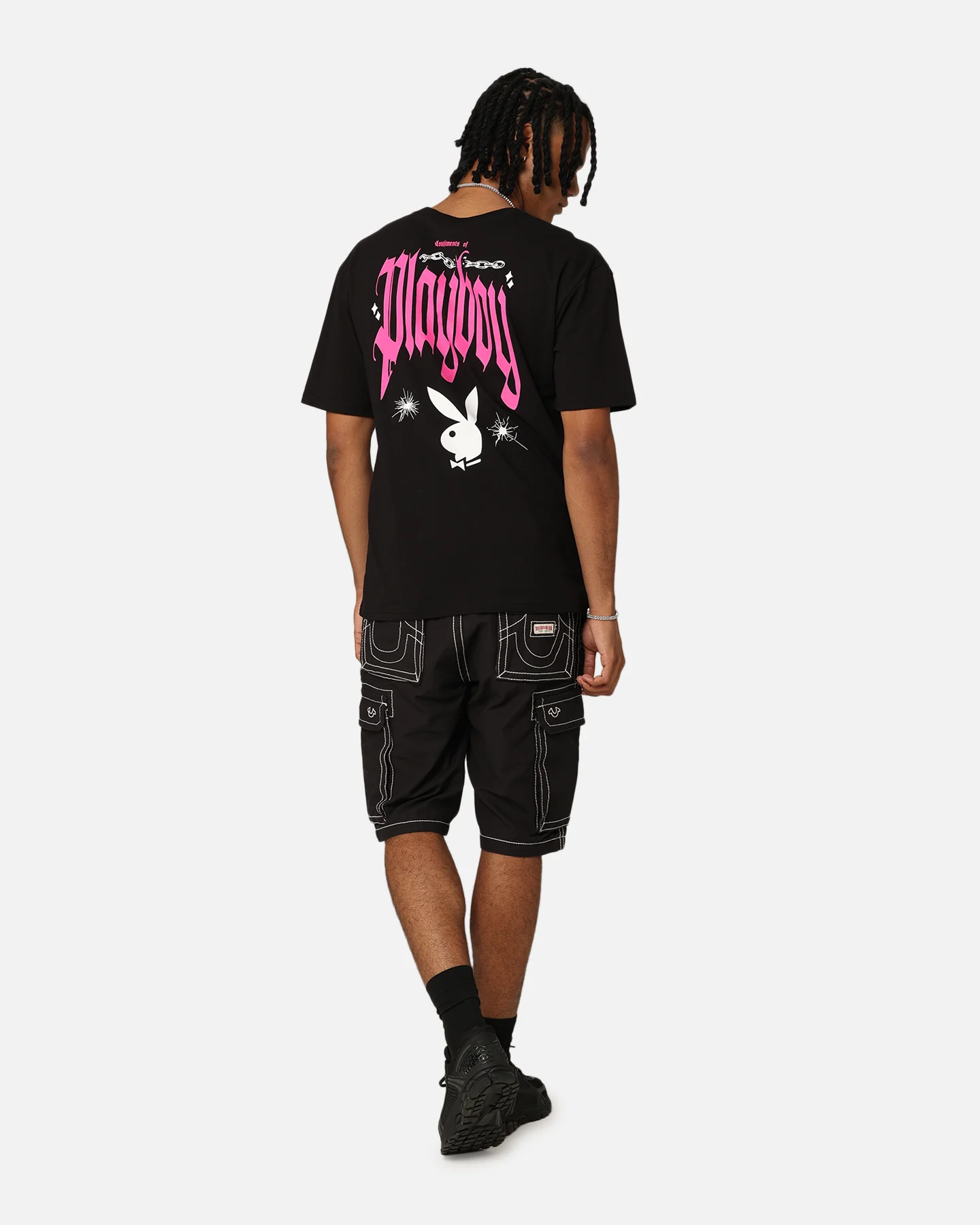 Playboy Card T-Shirt Black - Image 3