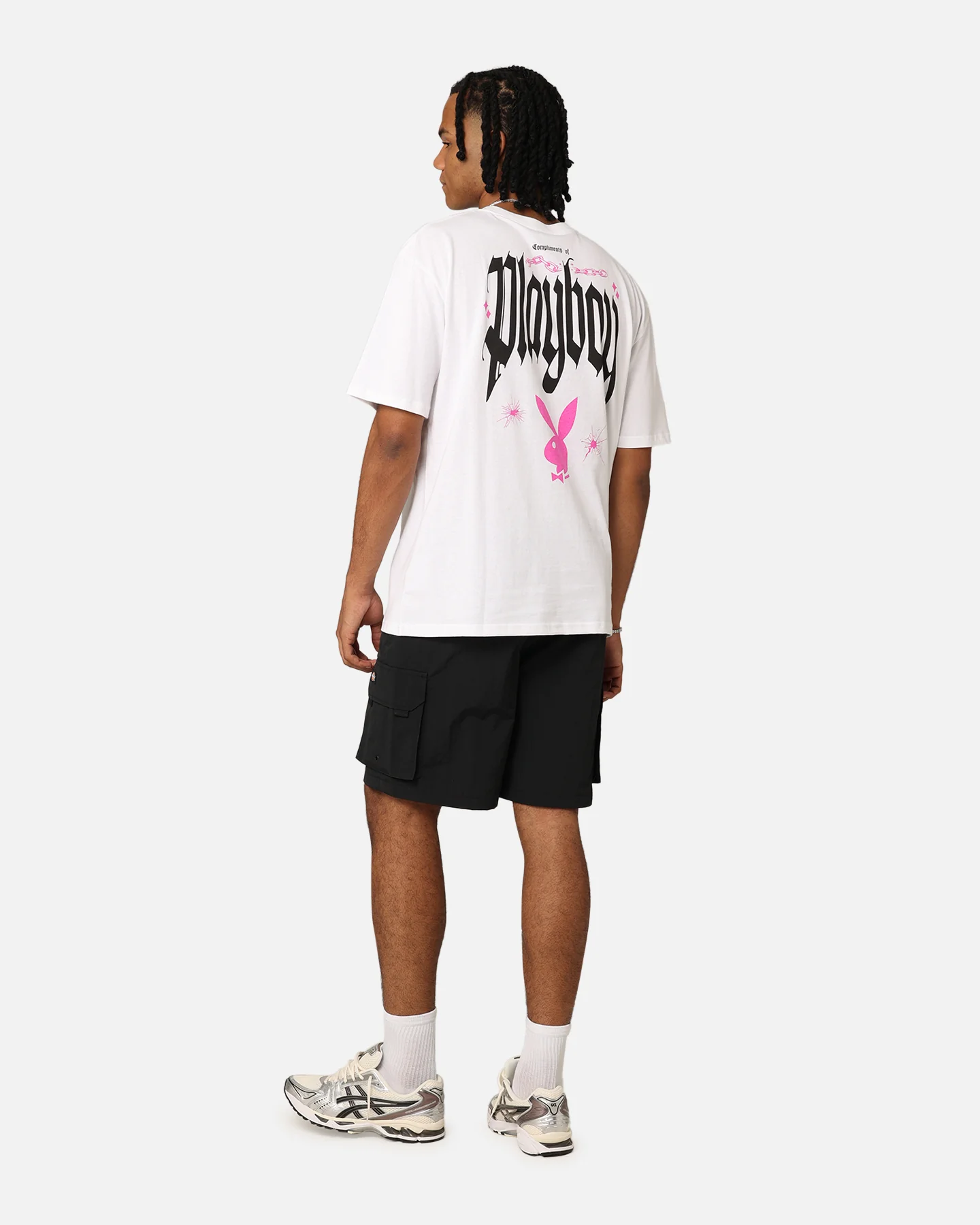 Playboy Card T-Shirt White - Image 3