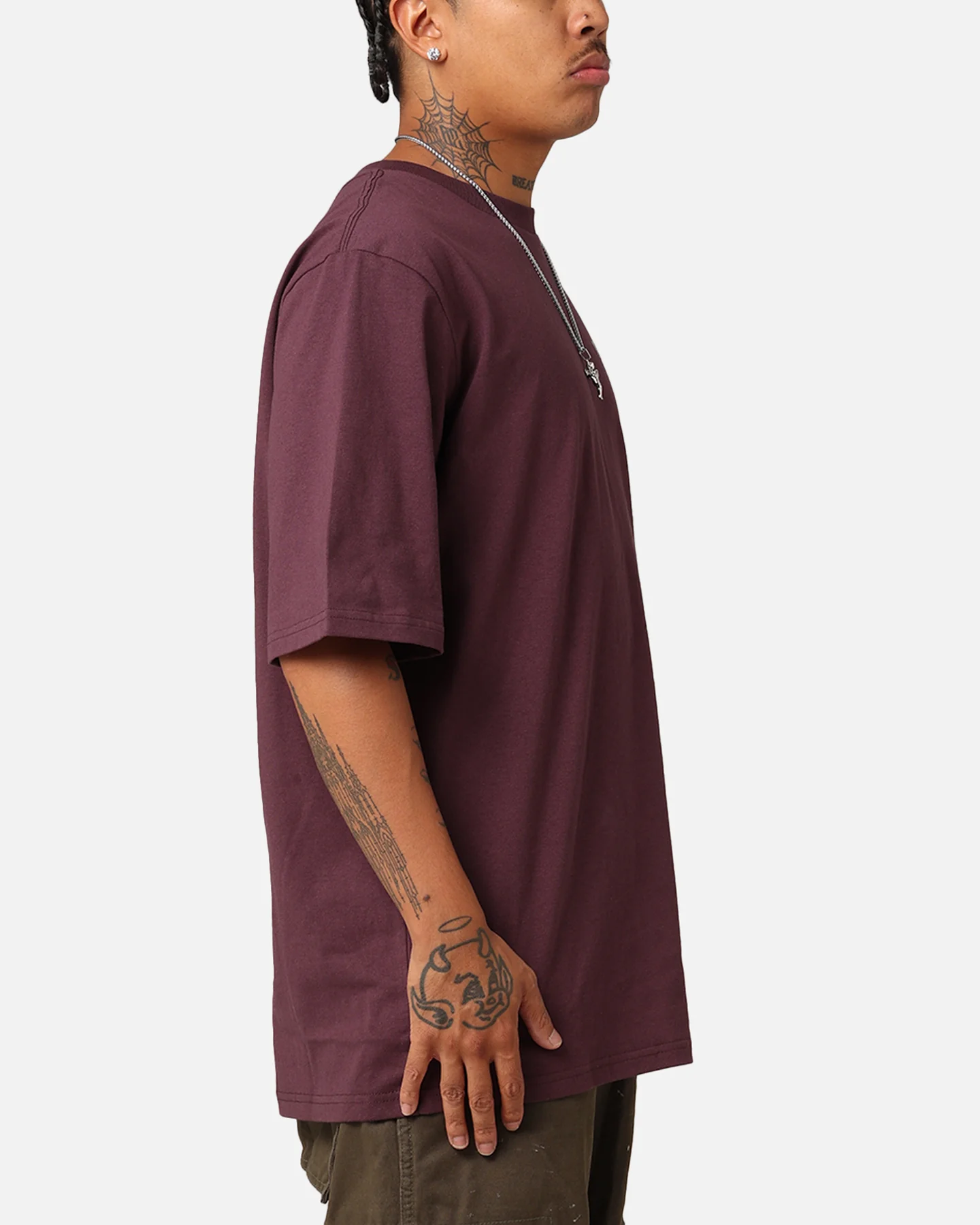 Playboy Diamanté T-Shirt Plum - Image 6