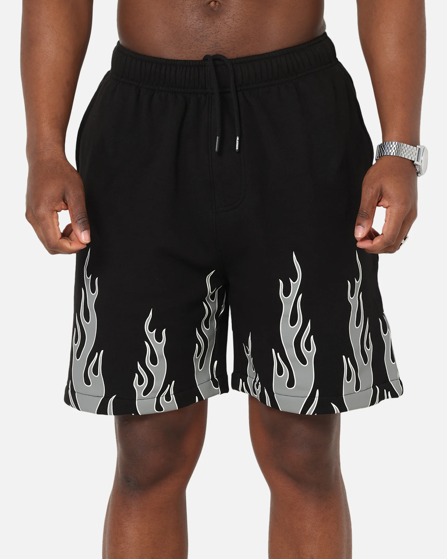 Playboy Gothic Flames Shorts Black - Image 7