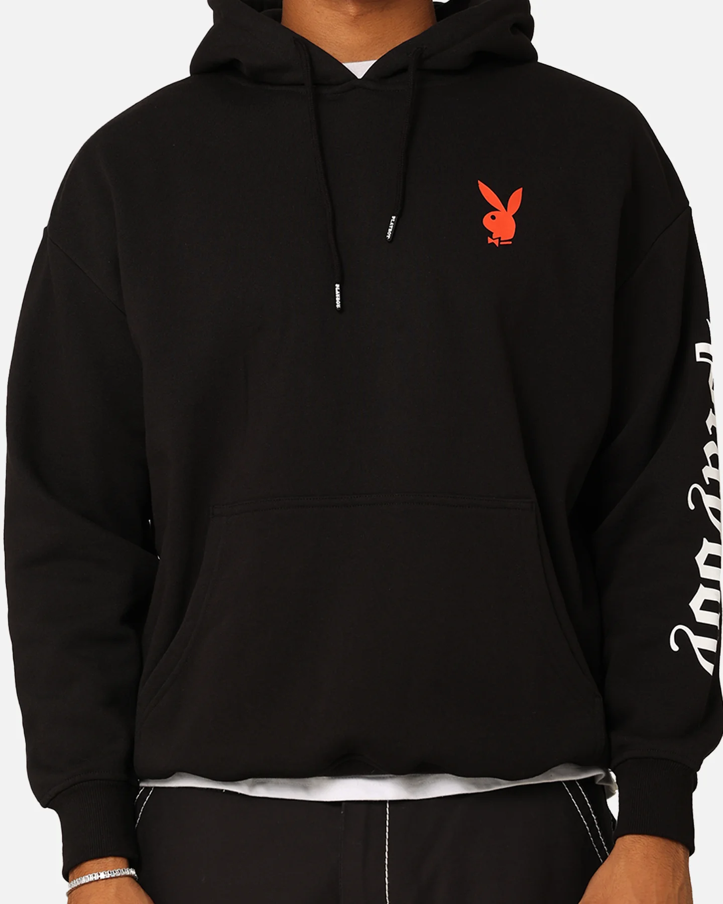 Playboy Gothic Stack Hoodie Black - Image 4