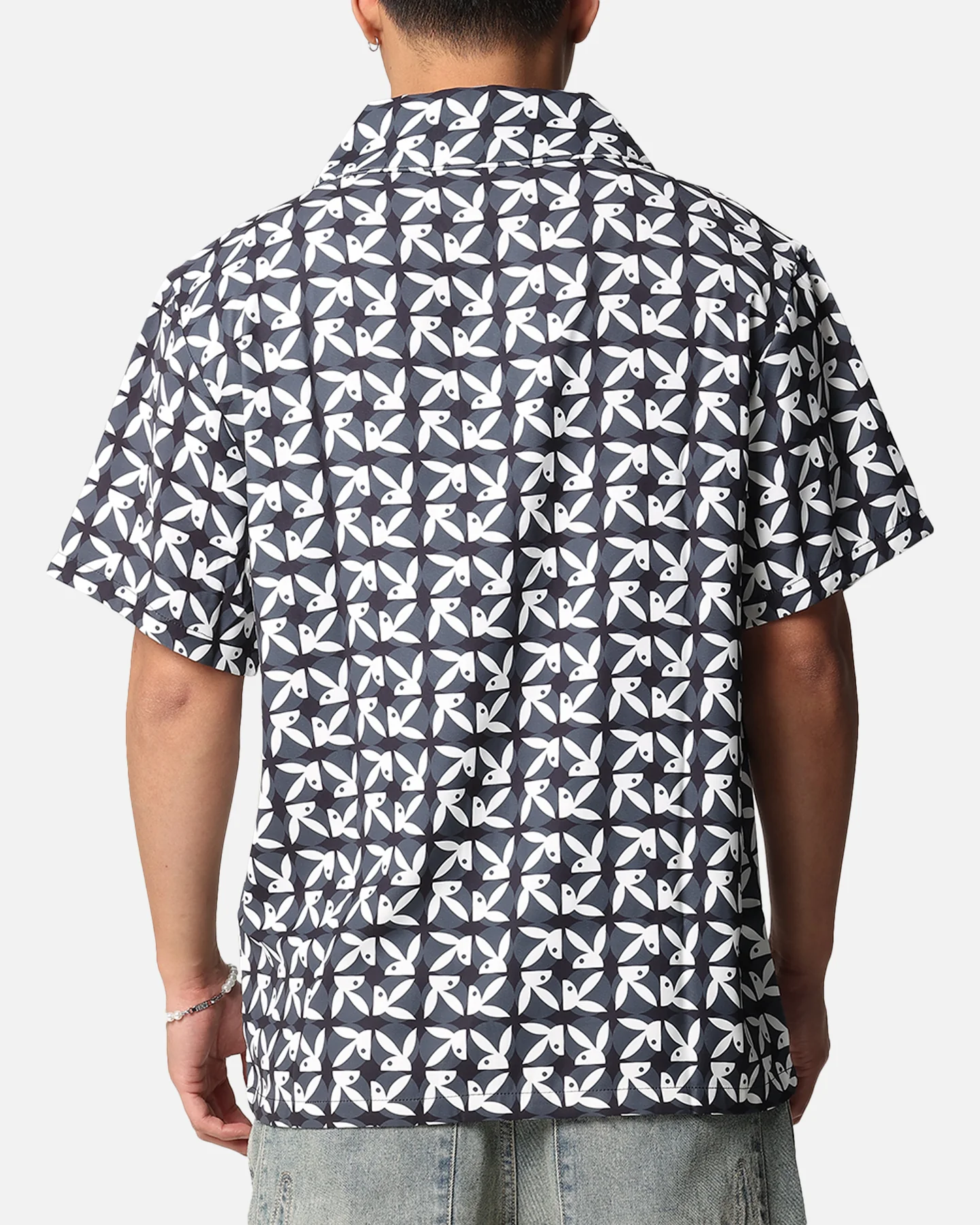 Playboy Half RHD Repeat Shirt Black - Image 3