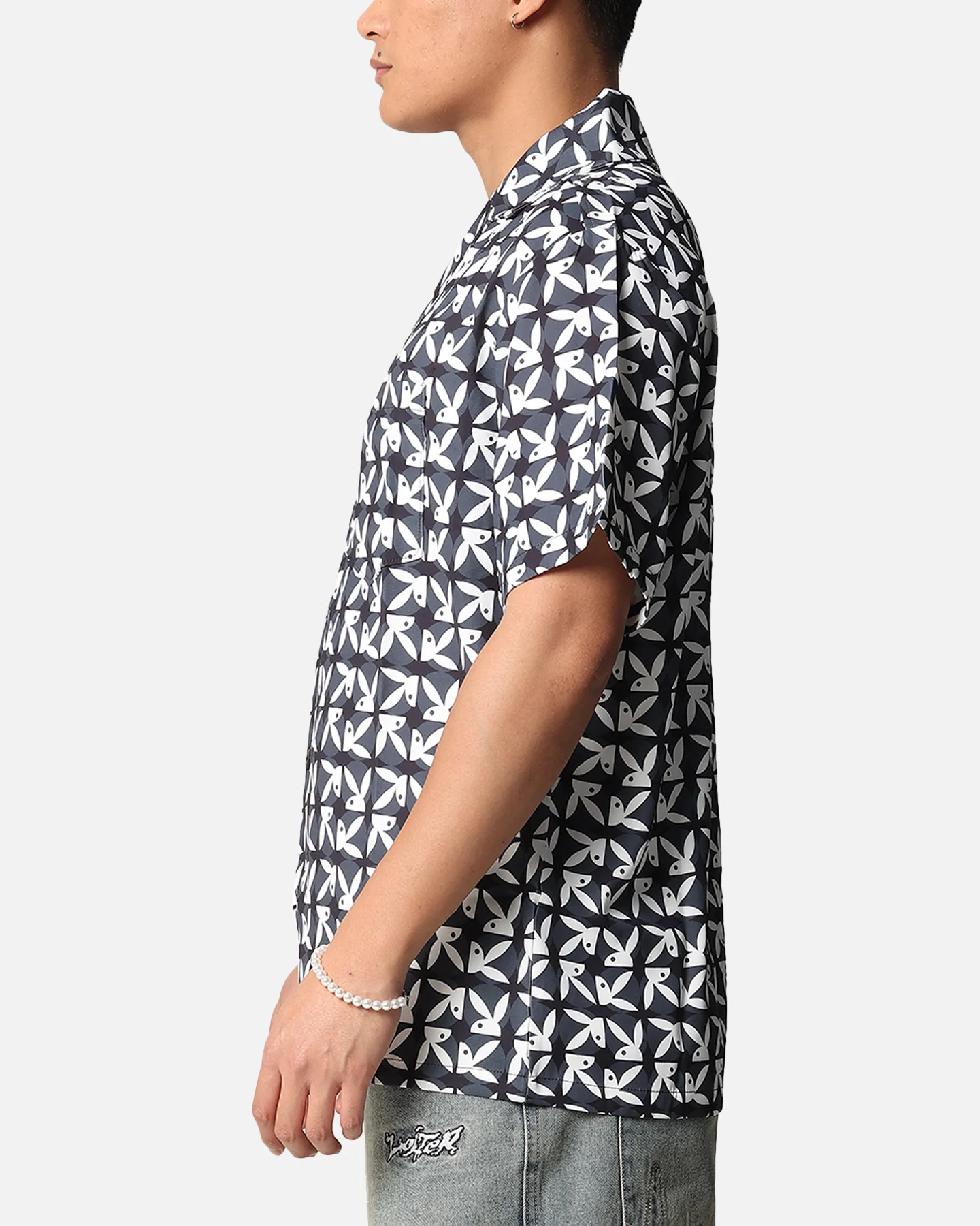 Playboy Half RHD Repeat Shirt Black - Image 4