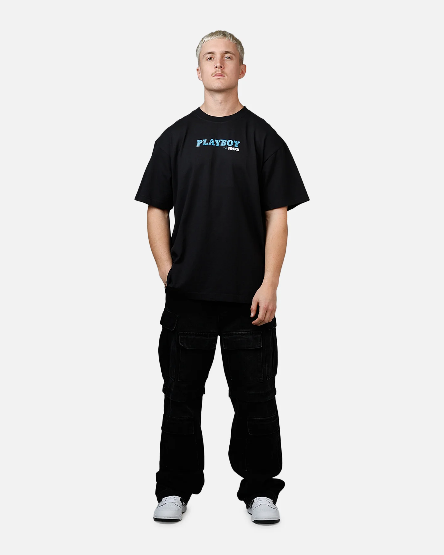 Playboy Heart T-Shirt Black - Image 3