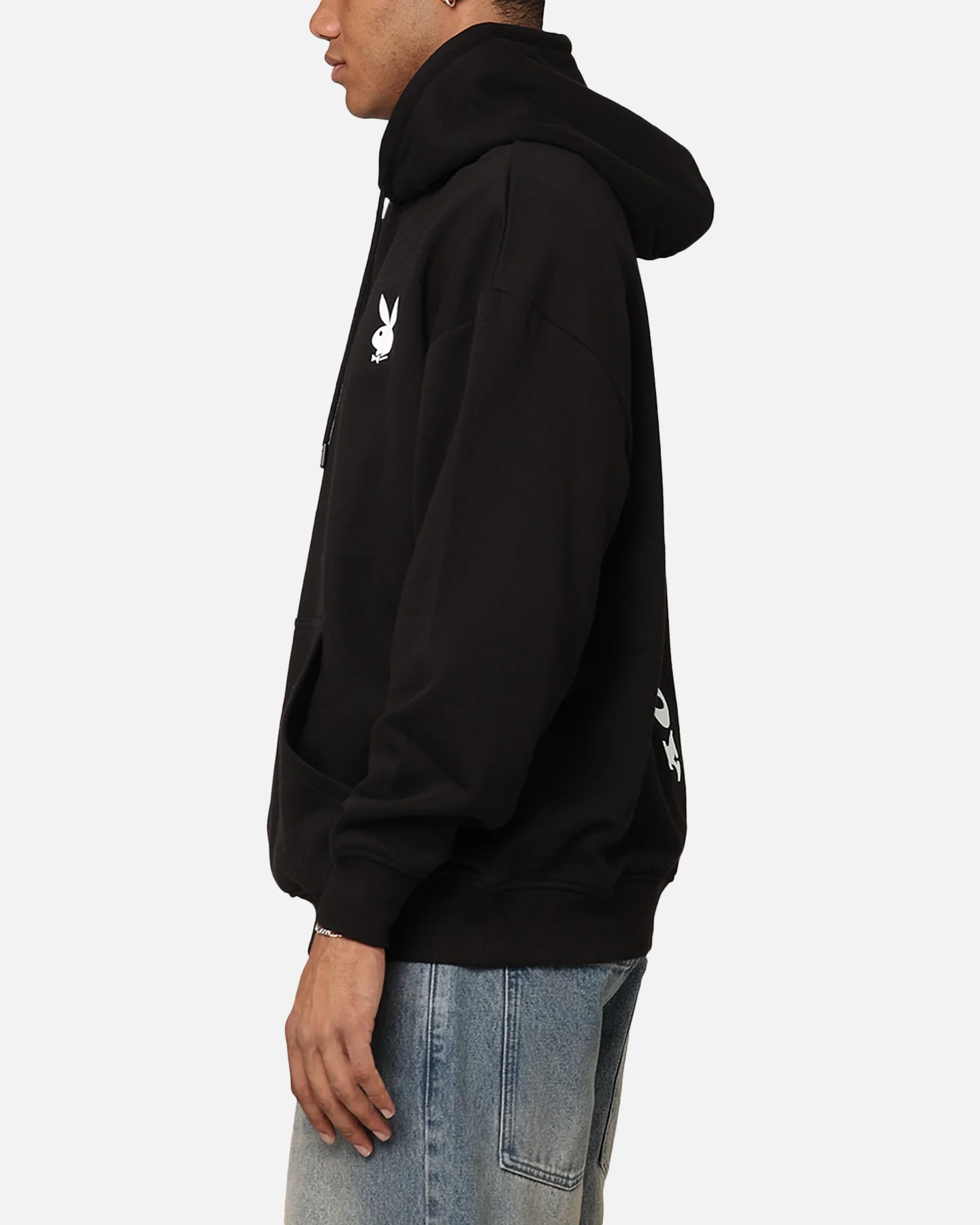 Playboy Logo Lockup Hoodie Black - Image 6