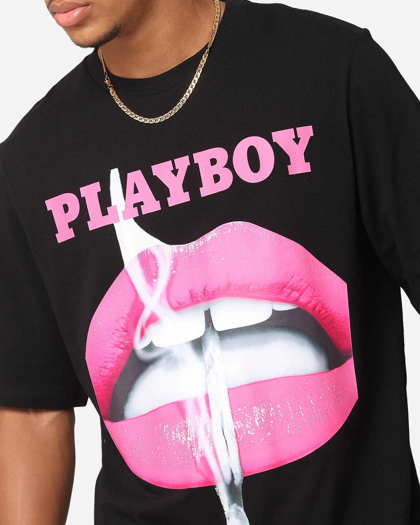 Playboy Nov 2013 Lips T-Shirt Black - Image 6