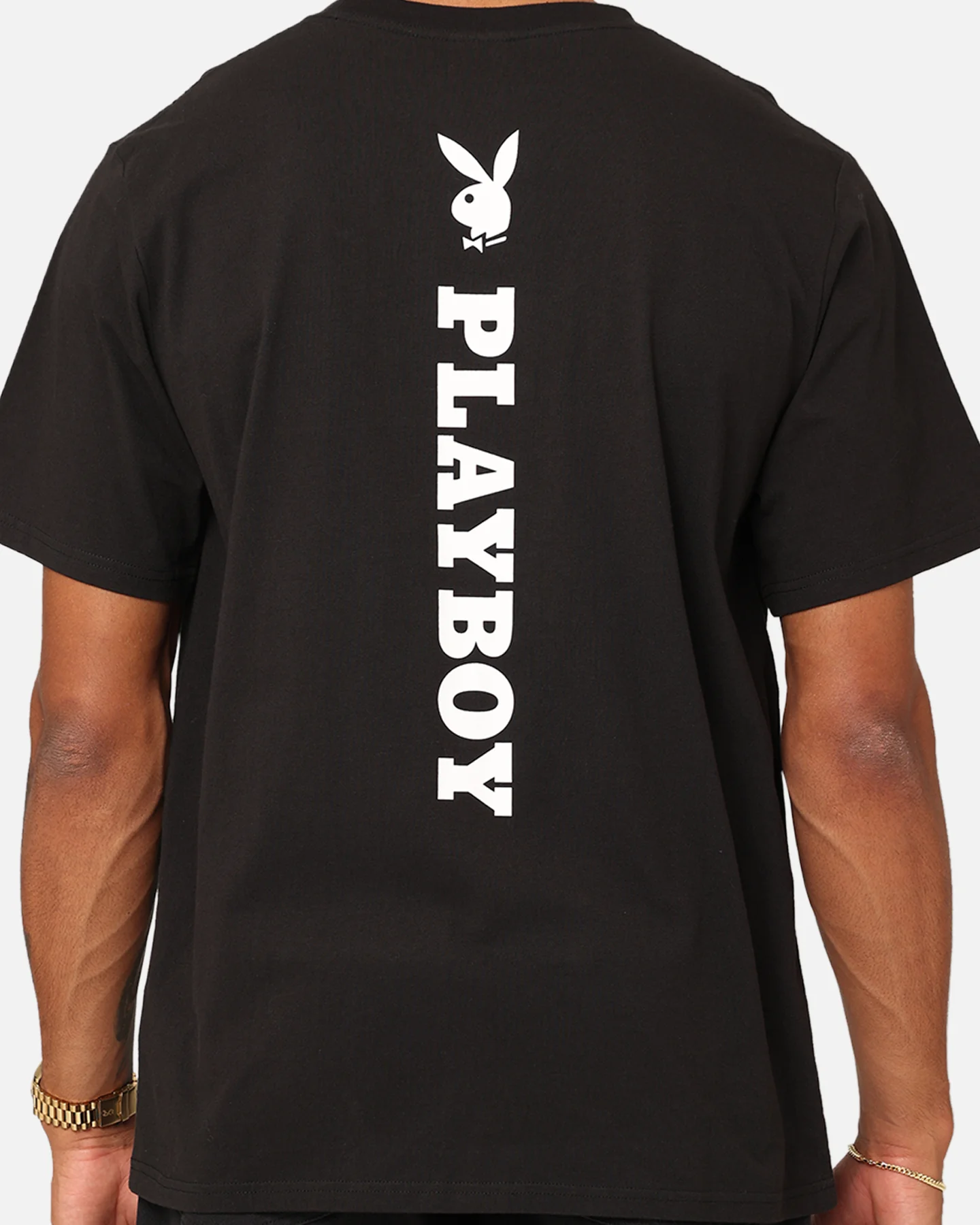 Playboy Playboy Logo Lockup T-Shirt Black - Image 5
