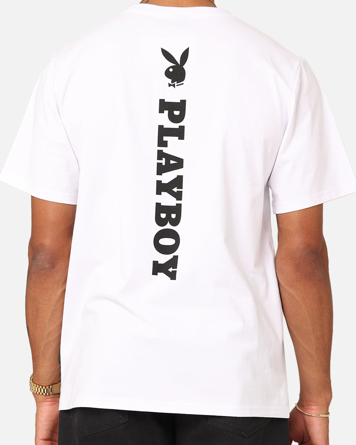 Playboy Playboy Logo Lockup T-Shirt White - Image 5