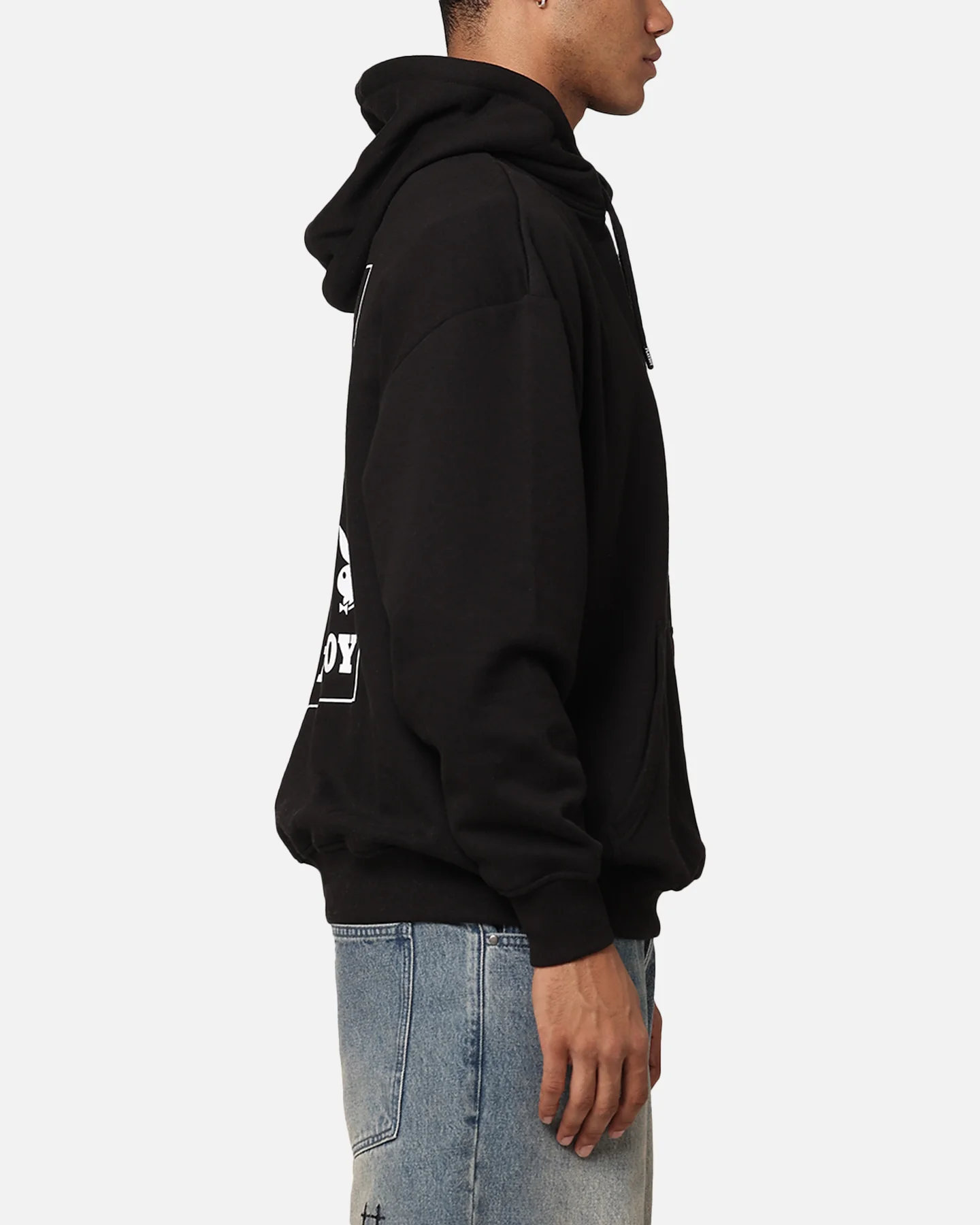 Playboy Repeat Bunny Stack Hoodie Black - Image 5