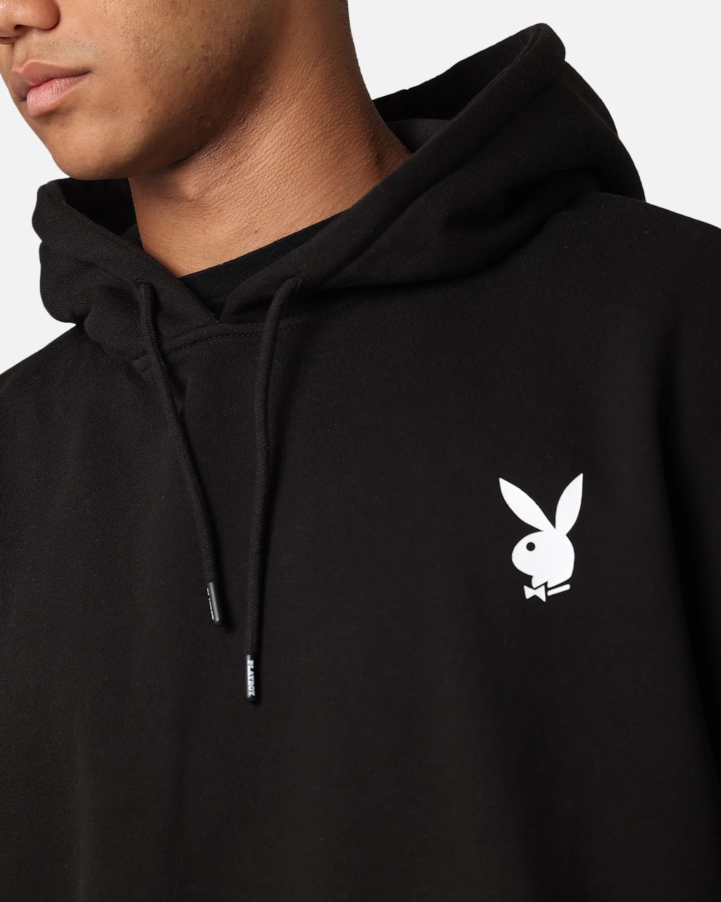 Playboy Repeat Bunny Stack Hoodie Black - Image 7