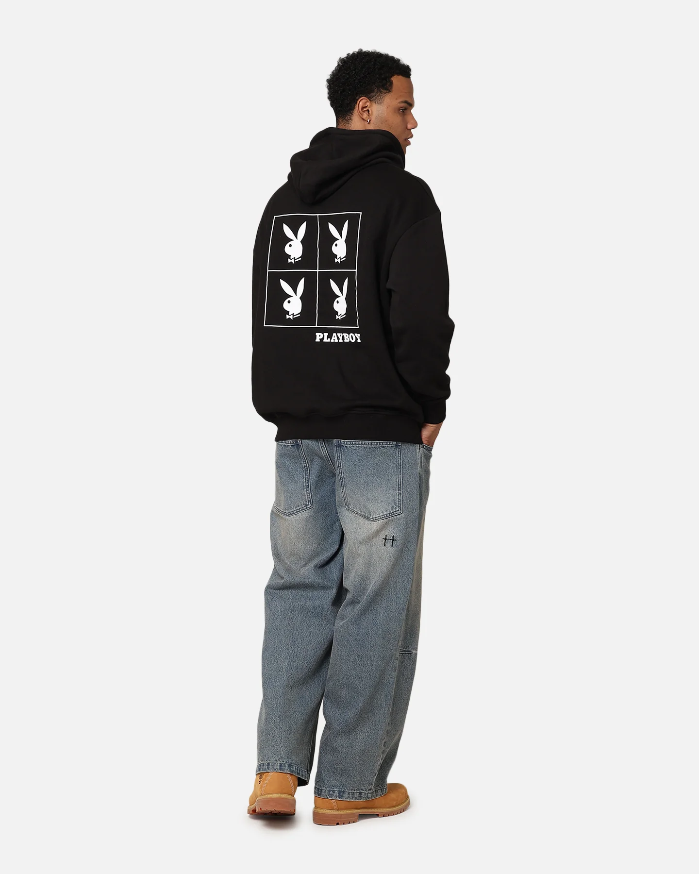 Playboy RHD Sqaured Hoodie Black - Image 3