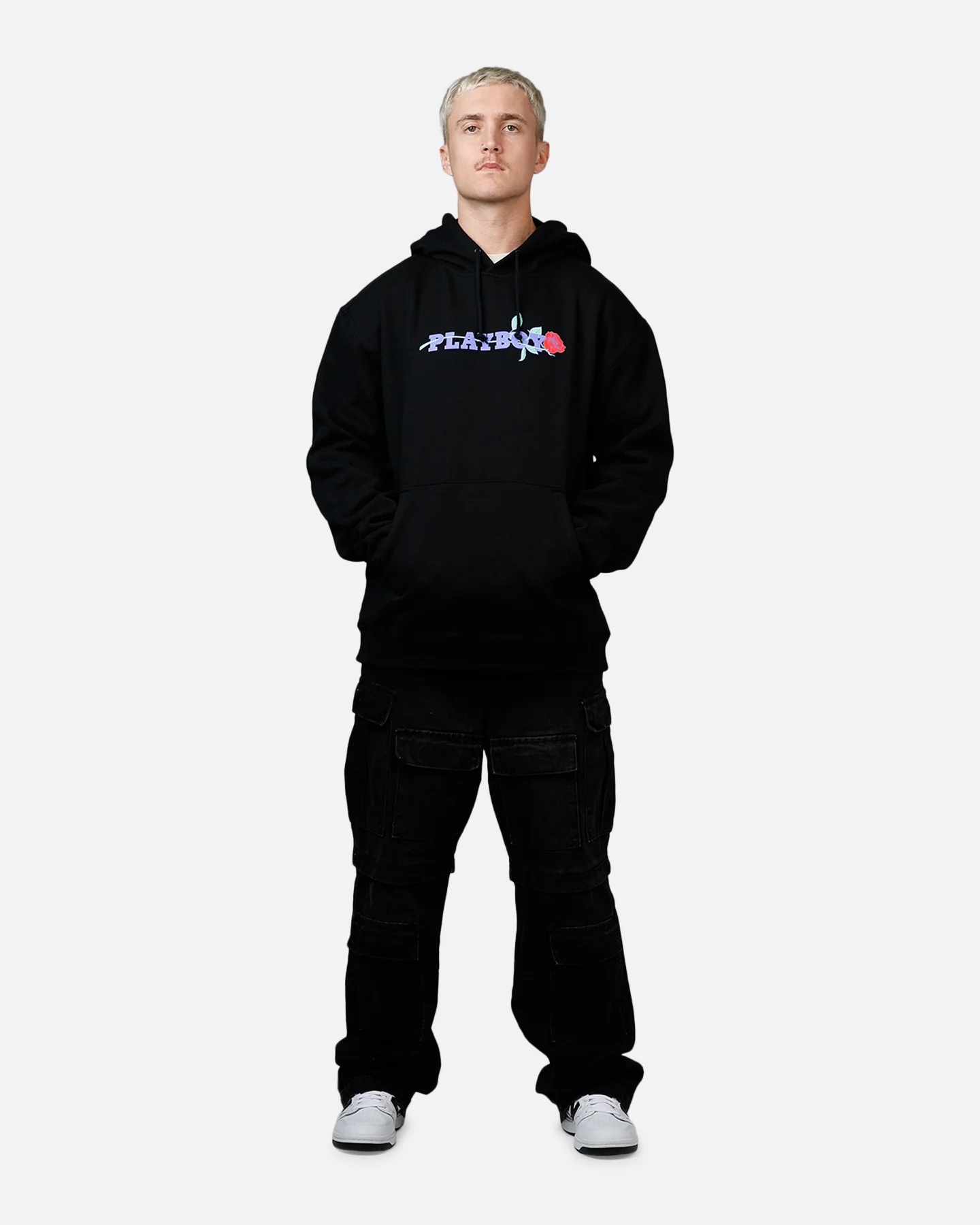 Playboy Rose Hoodie Black - Image 3