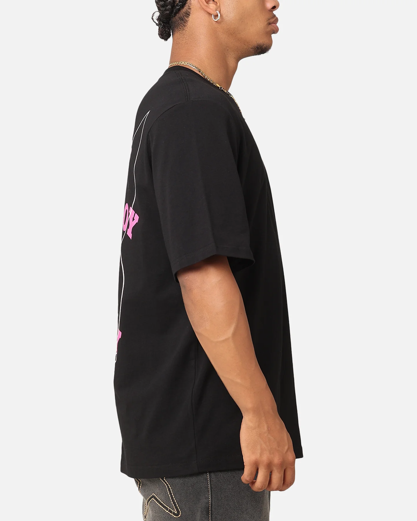 Playboy Wavy Stacked T-Shirt Black - Image 5