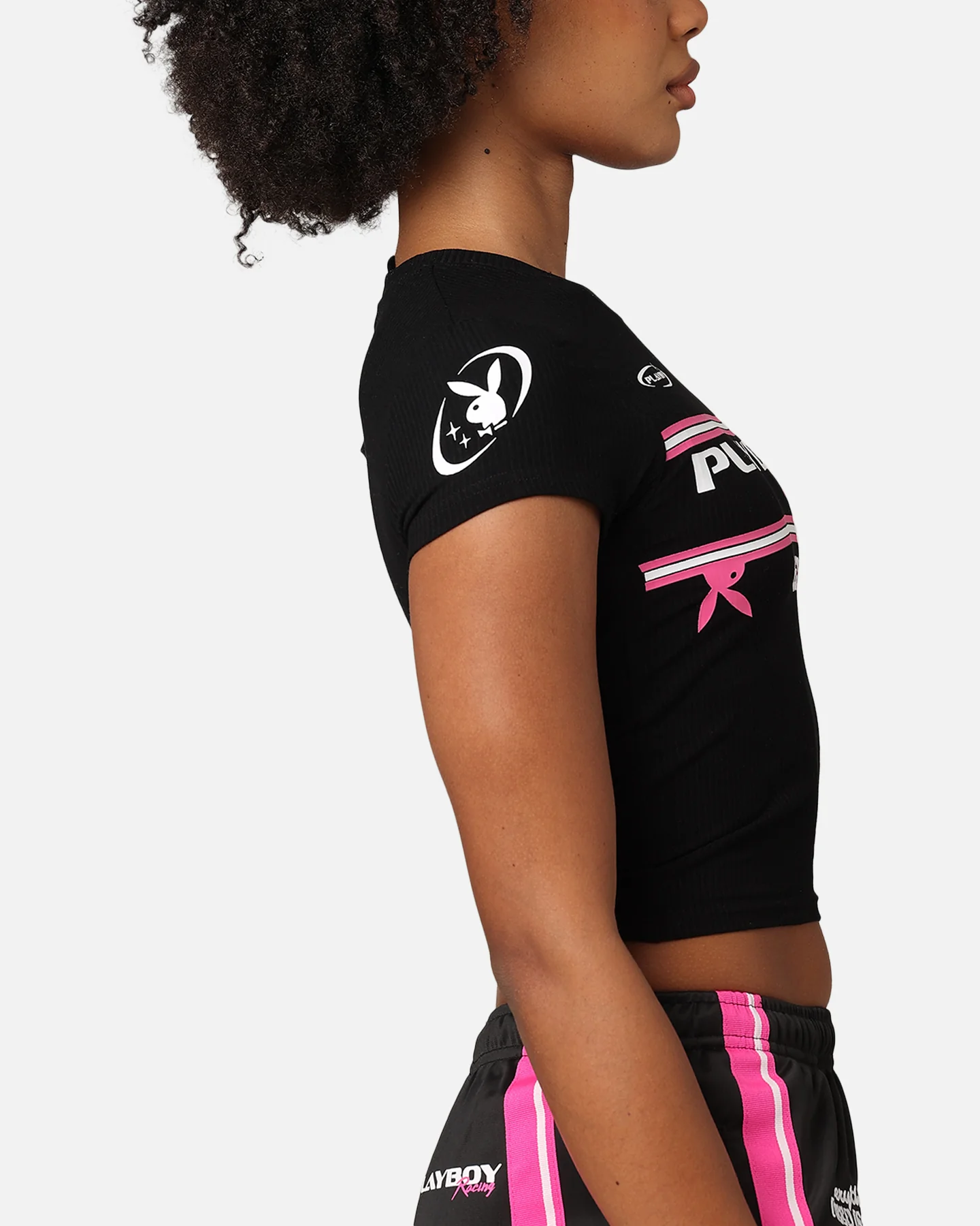 Playboy Women's Racing 1953 Baby T-Shirt Black - Image 6