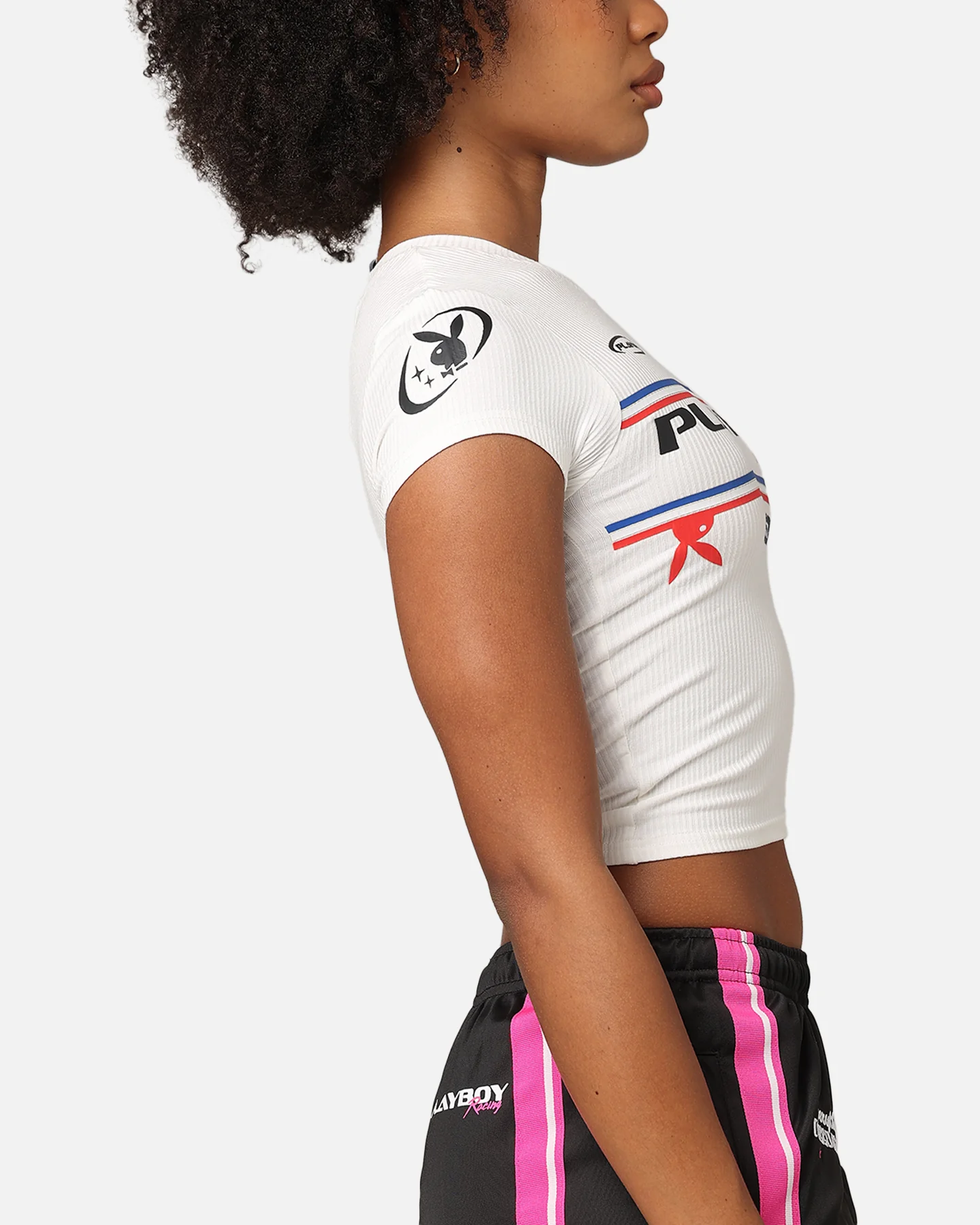 Playboy Women's Racing 1953 Baby T-Shirt White - Image 6
