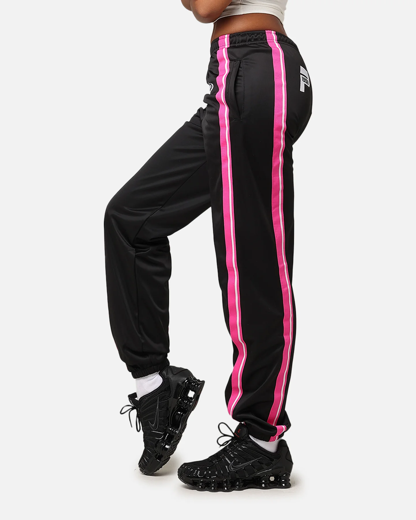Playboy Women's Racing Trackpants Black - Image 6