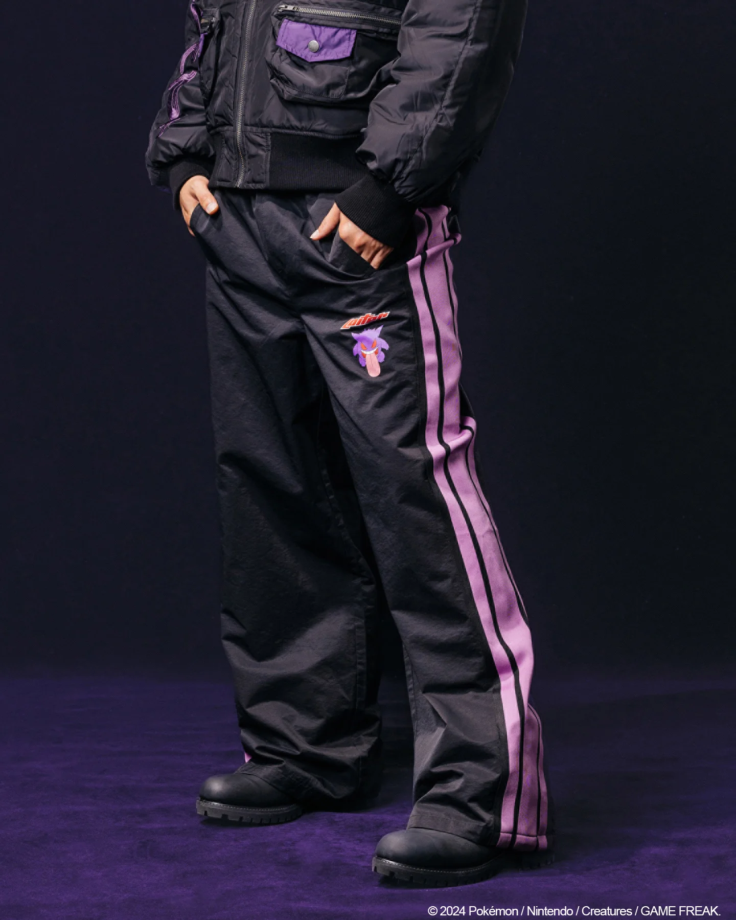 Pokémon By Loiter Gengar Trainer Trackpant Black/Purple - Image 6