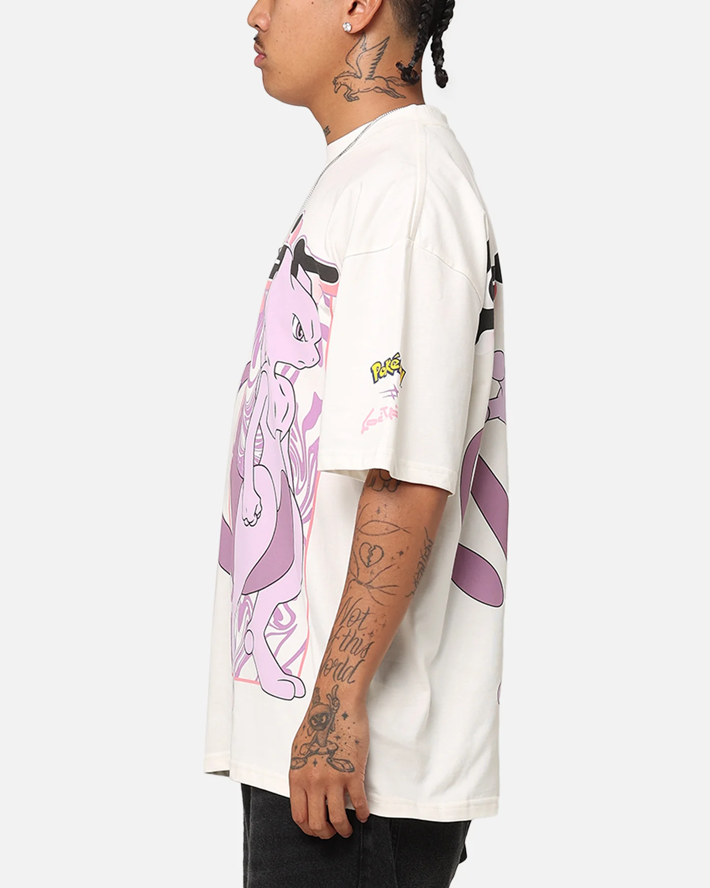 Pokémon By Loiter Mewtwo T-Shirt Off White - Image 6
