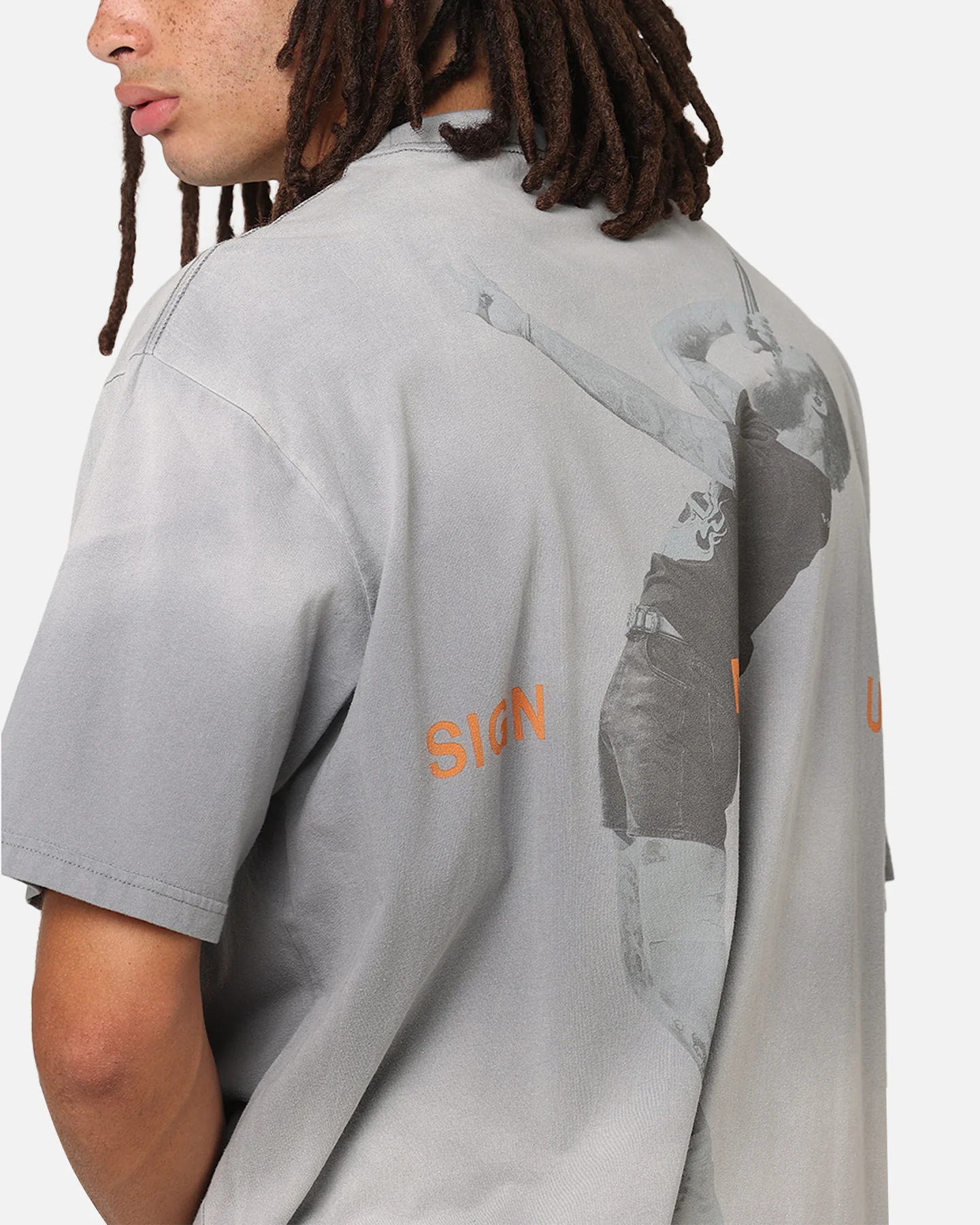 Post Malone Sign Me Up T-Shirt Sun Washed Blue - Image 7