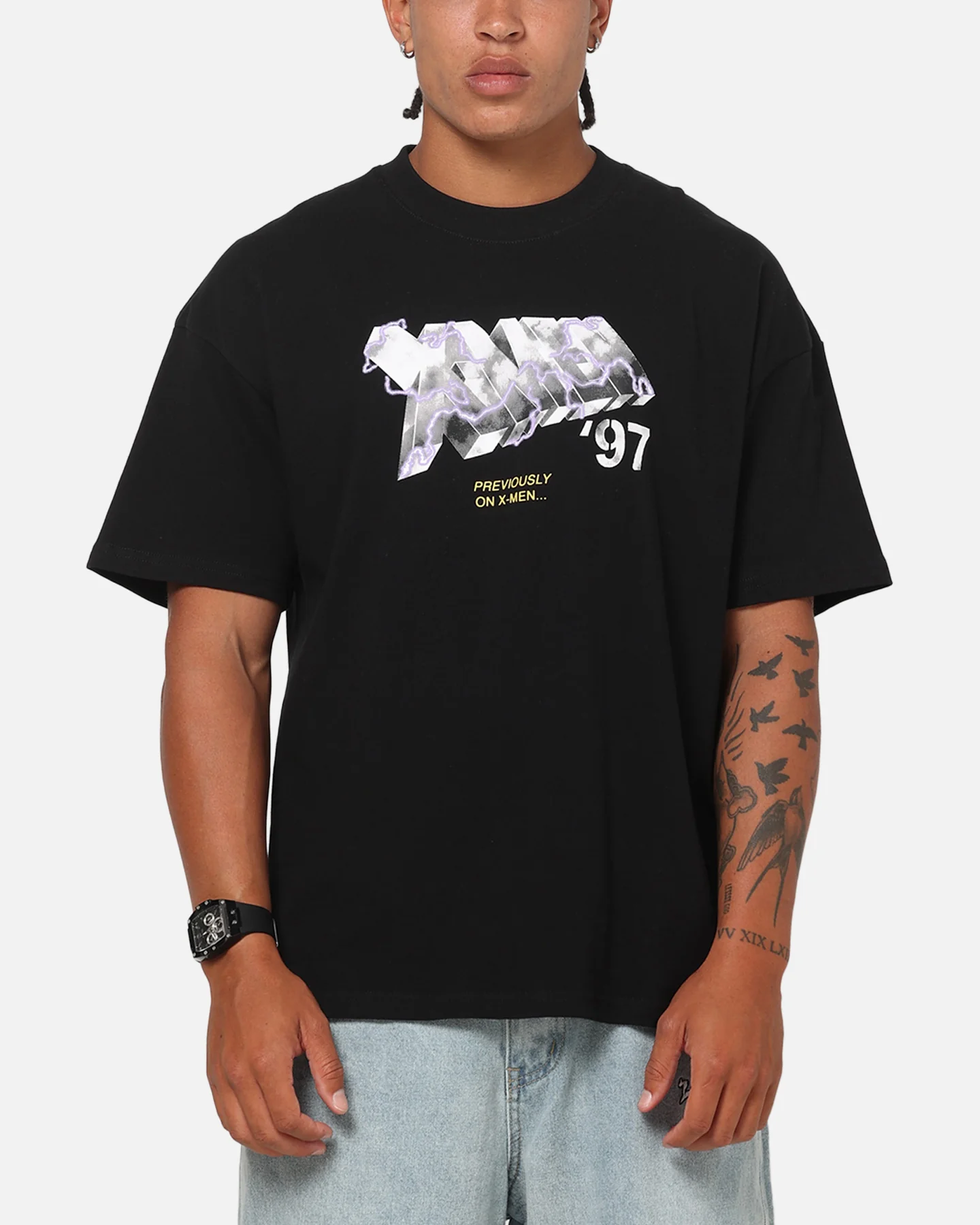 73Studio Marvel X-Men Previously On X-Men T-Shirt Black - Image 2
