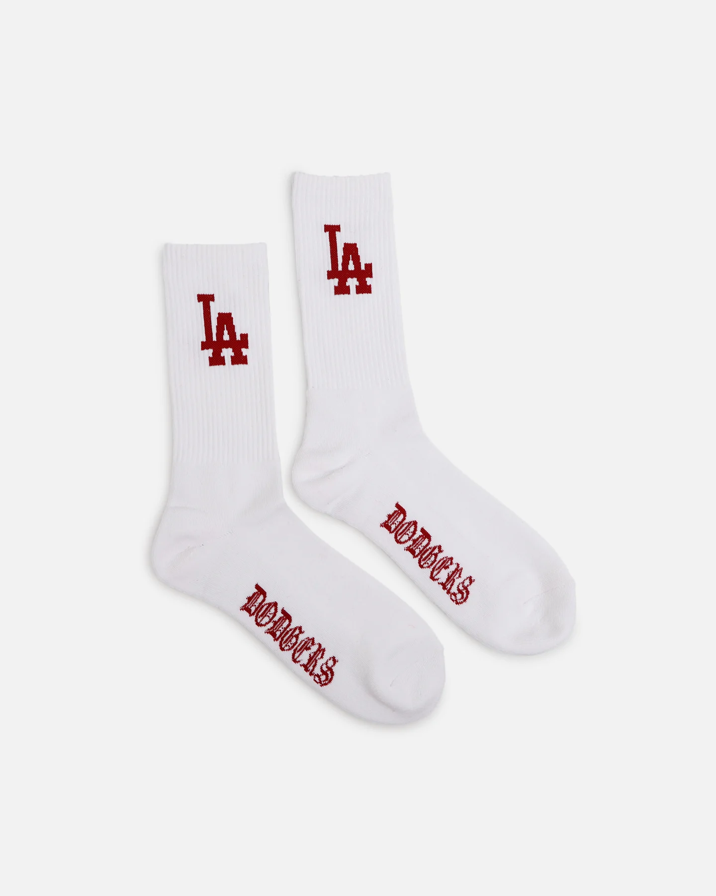 Pro Compression Los Angeles Dodgers Gothic Script Crew Sock White - Image 2