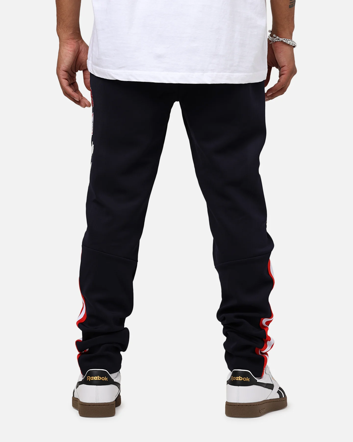 Pro Standard Atlanta Braves Fast Lane Trackpant Midnight/Red - Image 5