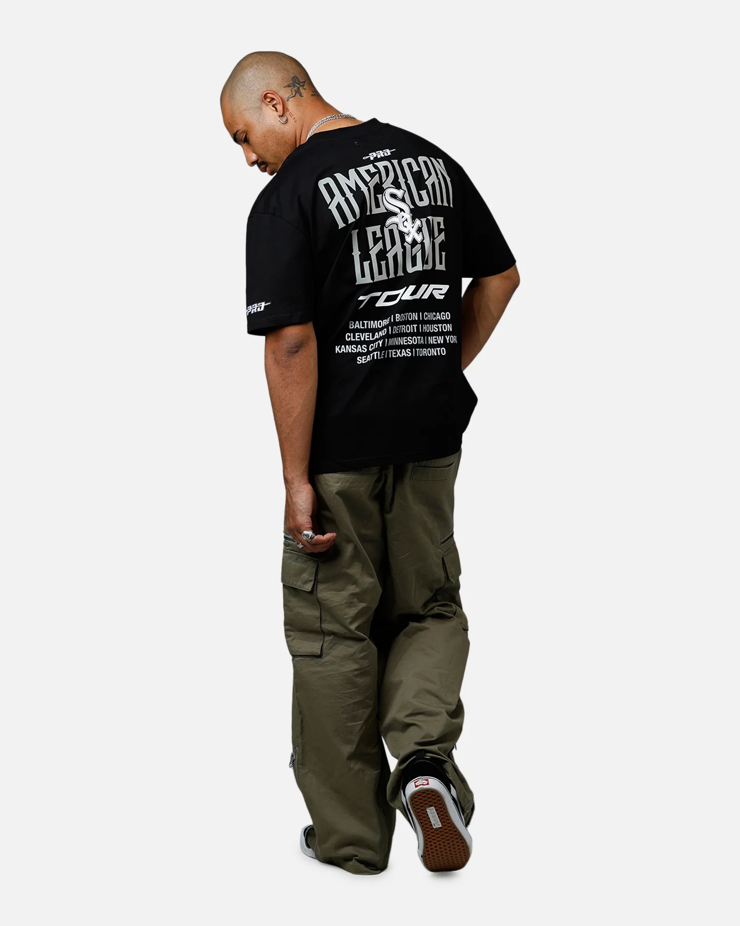 Pro Standard Chicago White Sox City Tour 2.0 T-Shirt Black - Image 6
