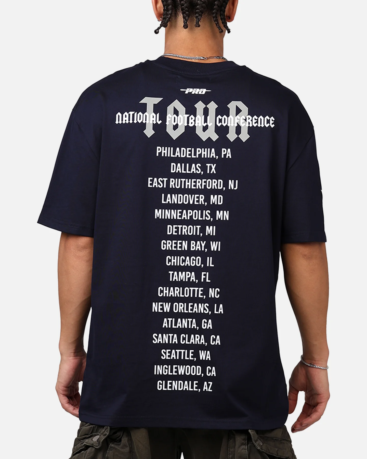 Pro Standard Dallas Cowboys City Tour CJ Drop T-Shirt Midnight Navy - Image 2