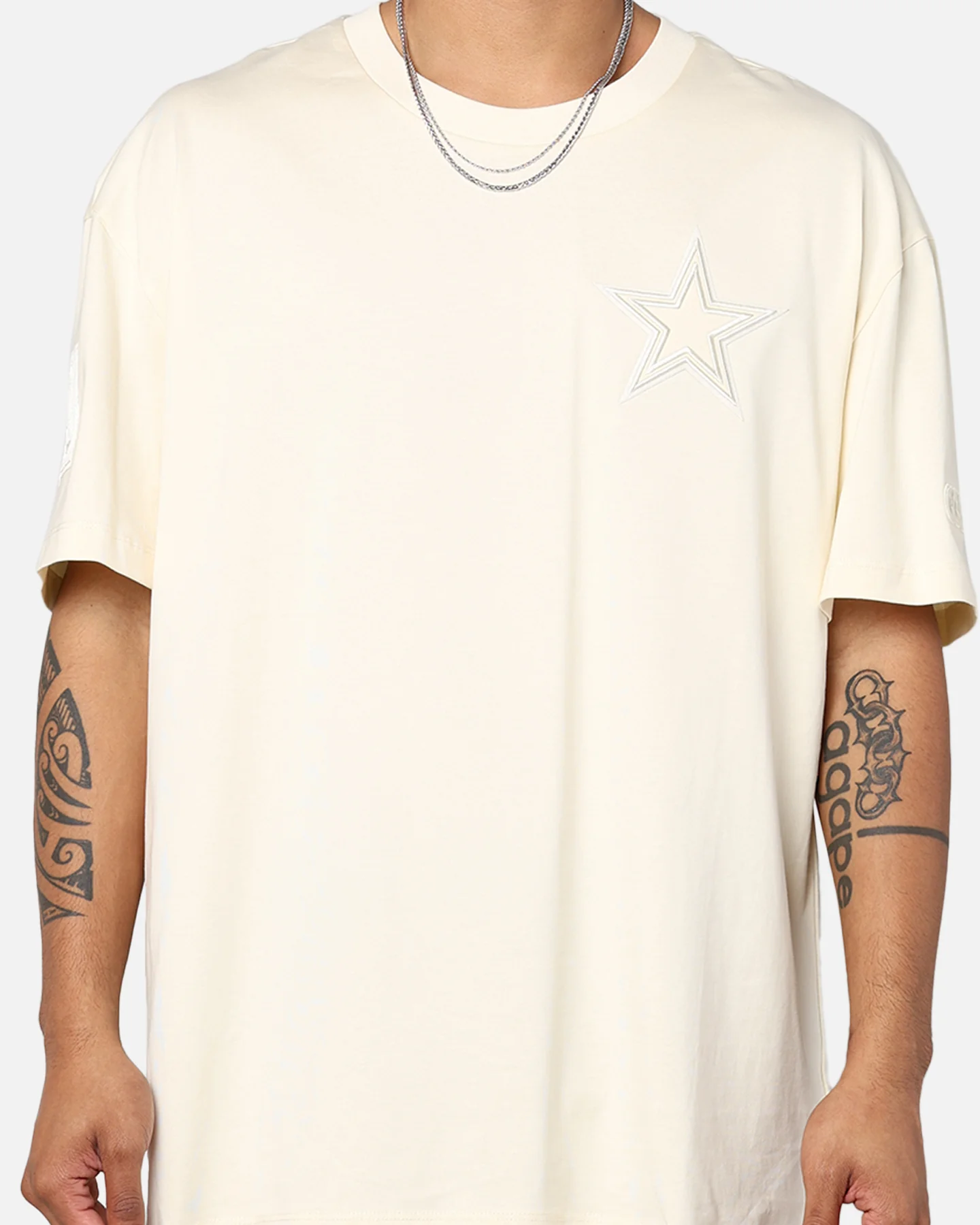 Pro Standard Dallas Cowboys Drop Shoulder T-Shirt Eggshell - Image 2