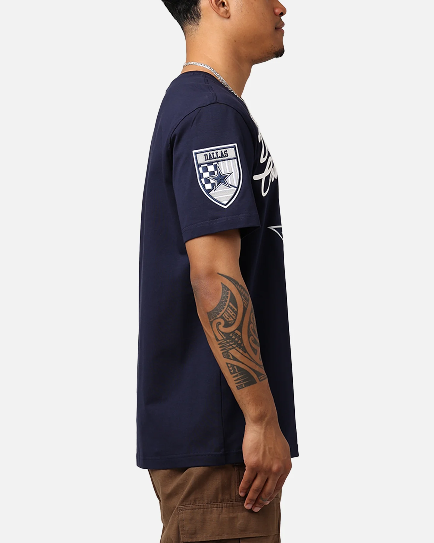 Pro Standard Dallas Cowboys Fast Lane SJ T-Shirt Midnight Navy - Image 4