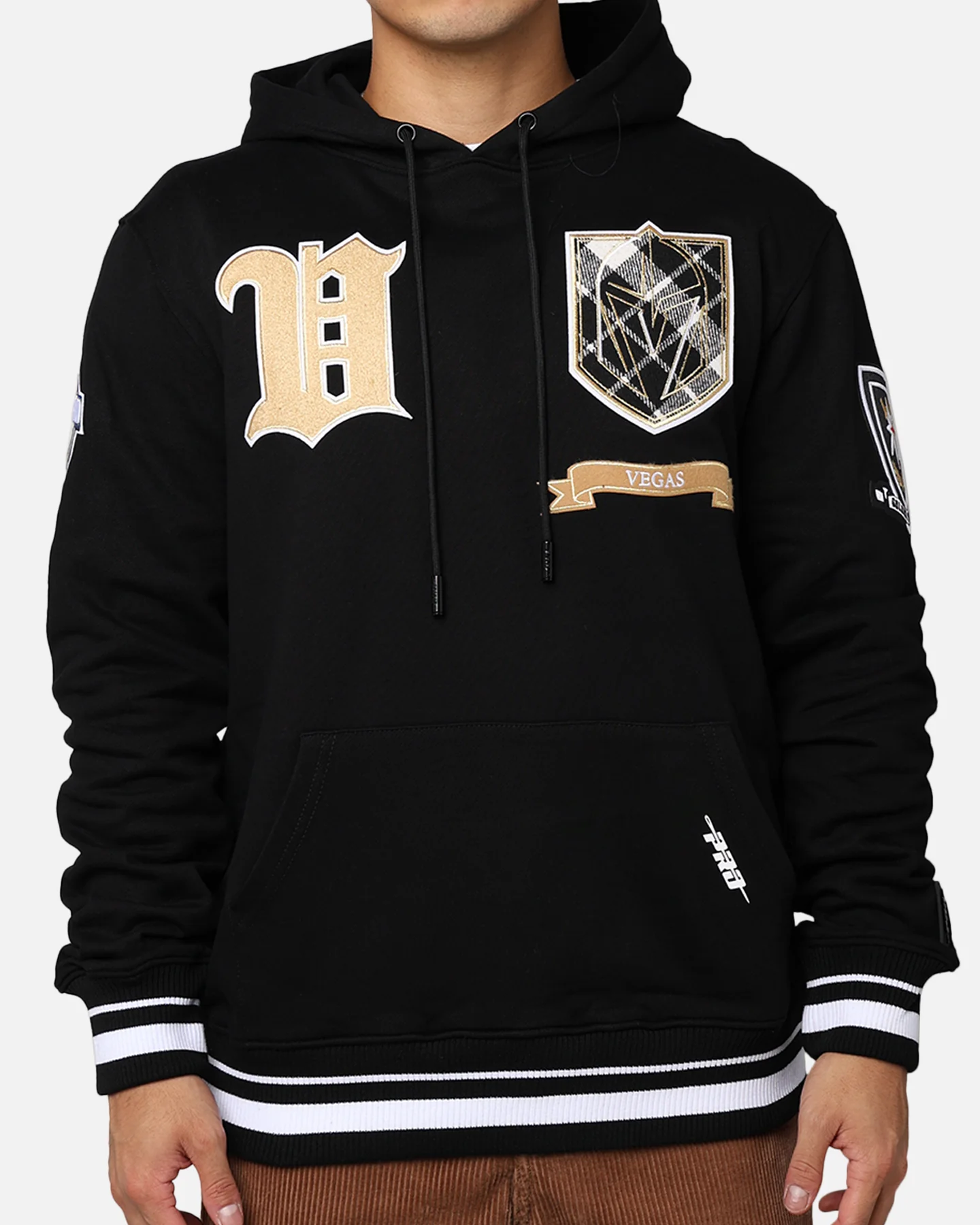 Pro Standard Vegas Golden Knights Pro Prep Hoodie White/Black - Image 4