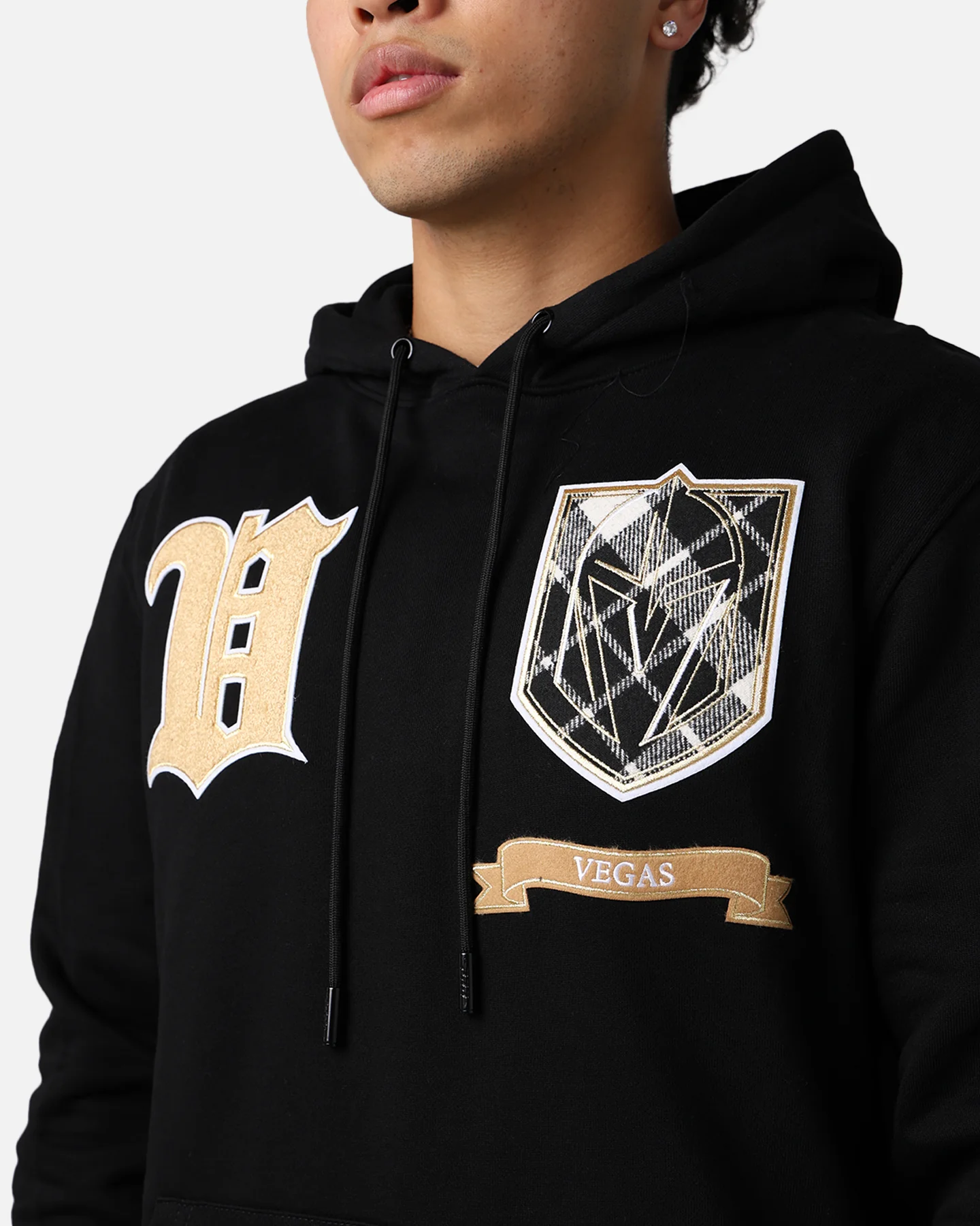 Pro Standard Vegas Golden Knights Pro Prep Hoodie White/Black - Image 9