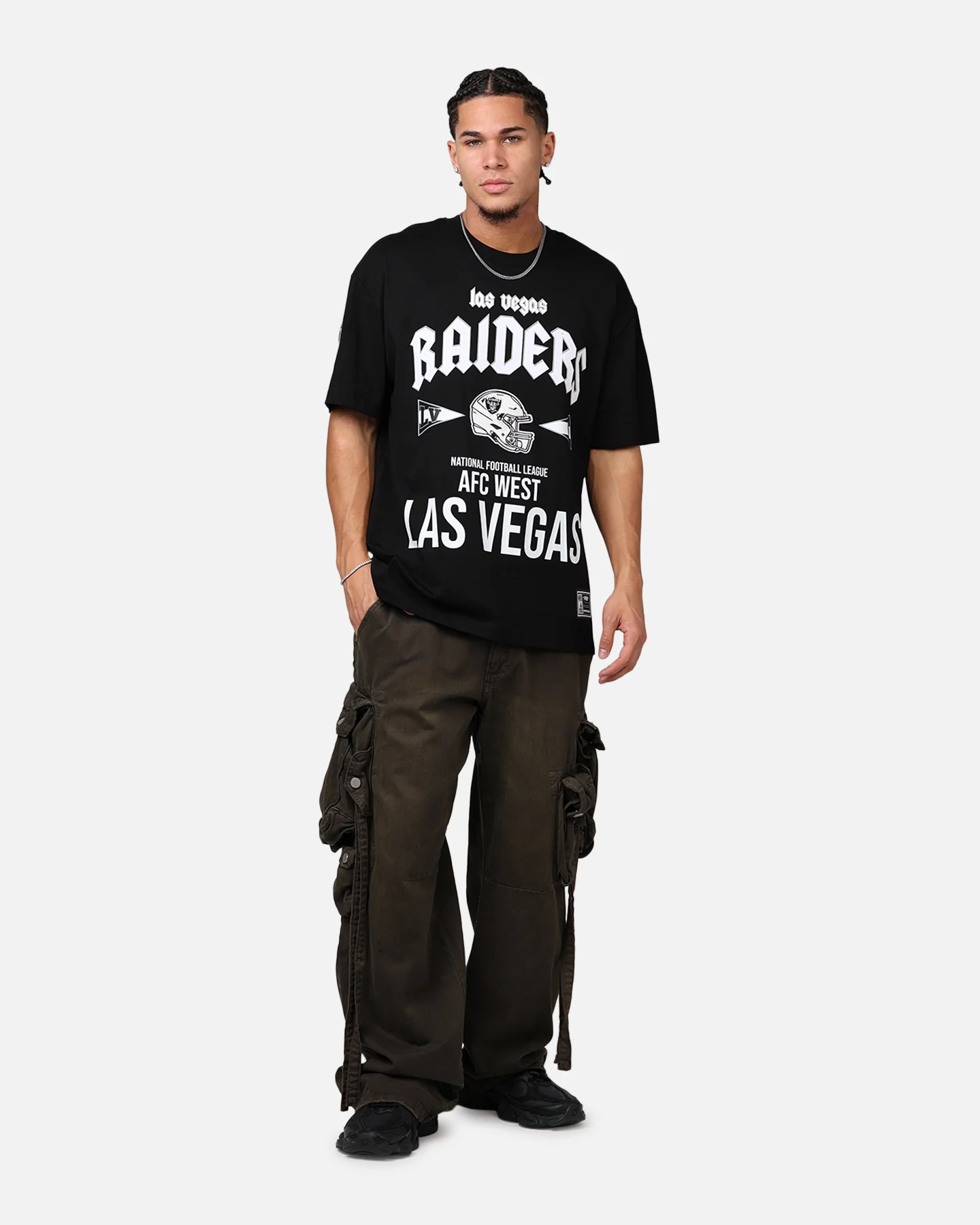 Pro Standard Las Vegas Raiders City Tour CJ Drop T-Shirt Black - Image 3