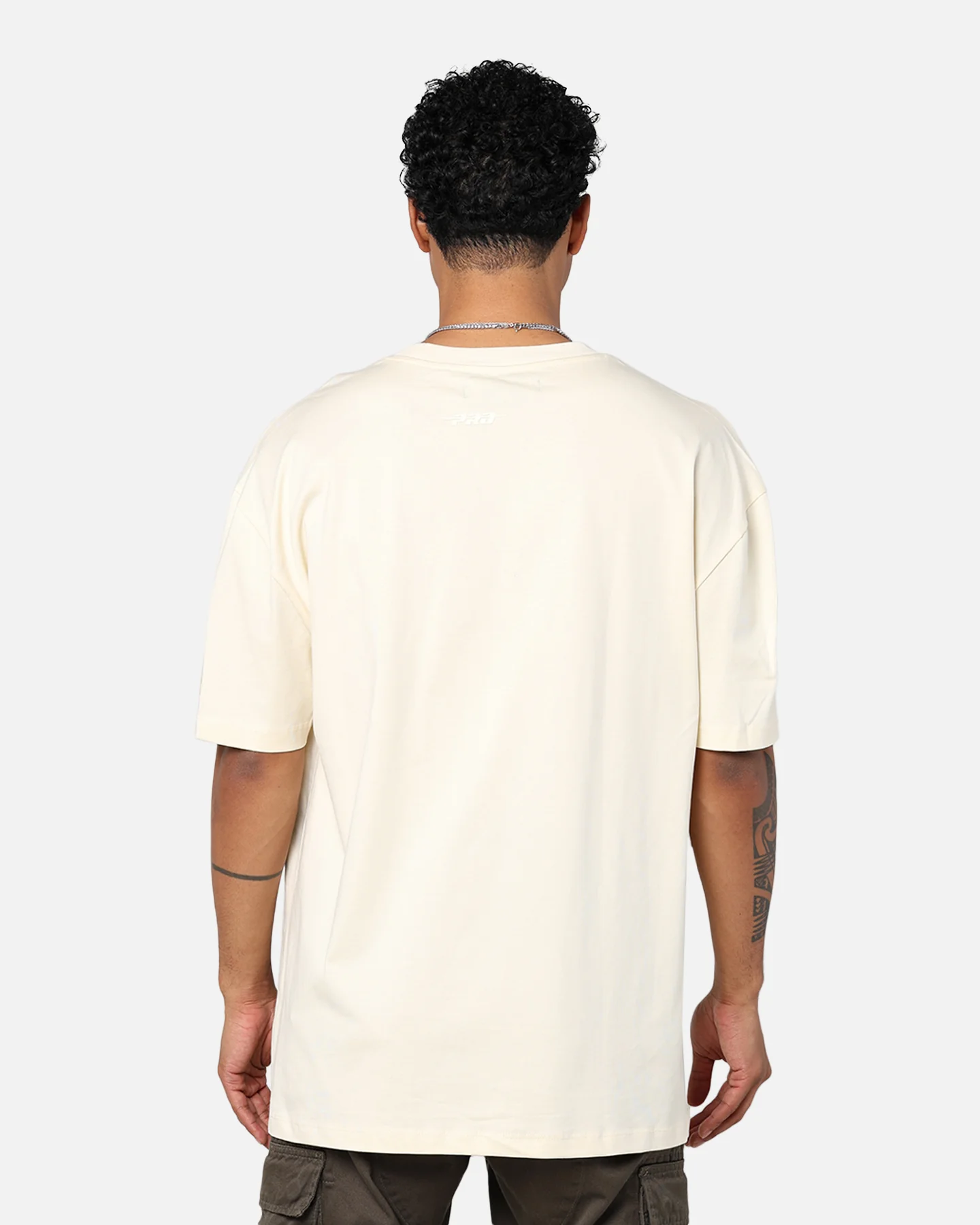 Pro Standard Las Vegas Raiders Drop Shoulder T-Shirt Eggshell - Image 3