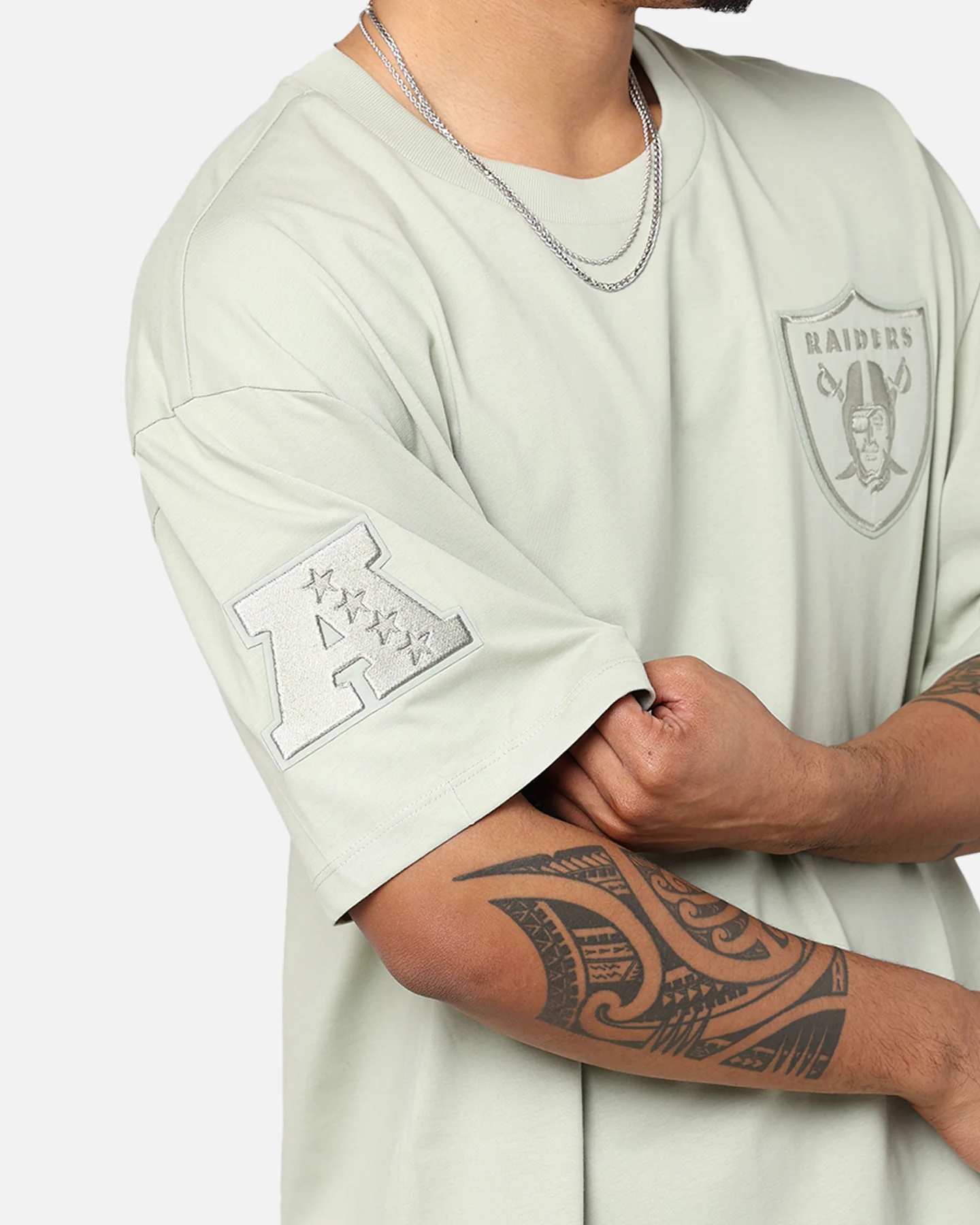 Pro Standard Las Vegas Raiders Drop Shoulder T-Shirt Moss - Image 10