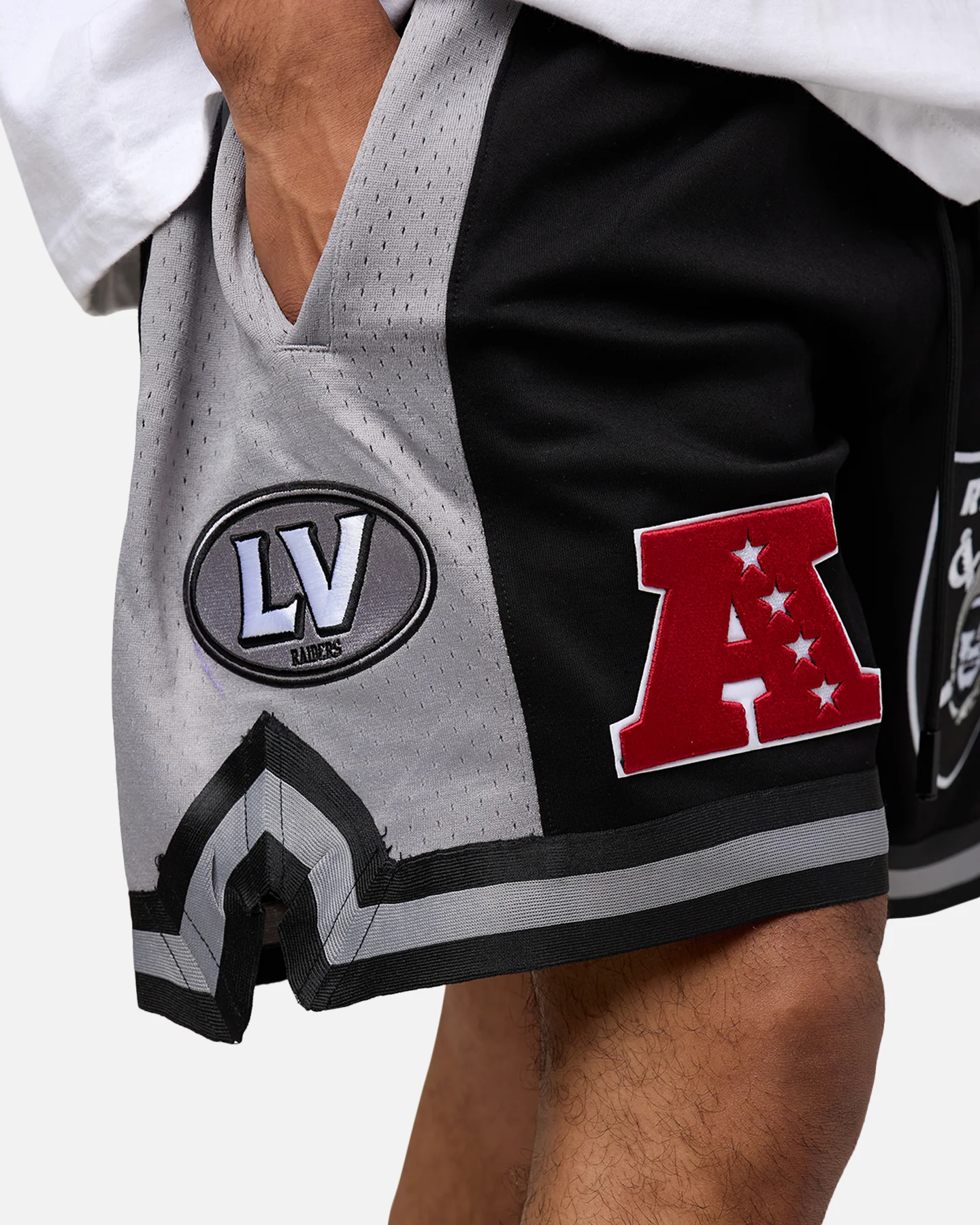 Pro Standard Las Vegas Raiders Fast Lane DK 2.0 Shorts Black - Image 8