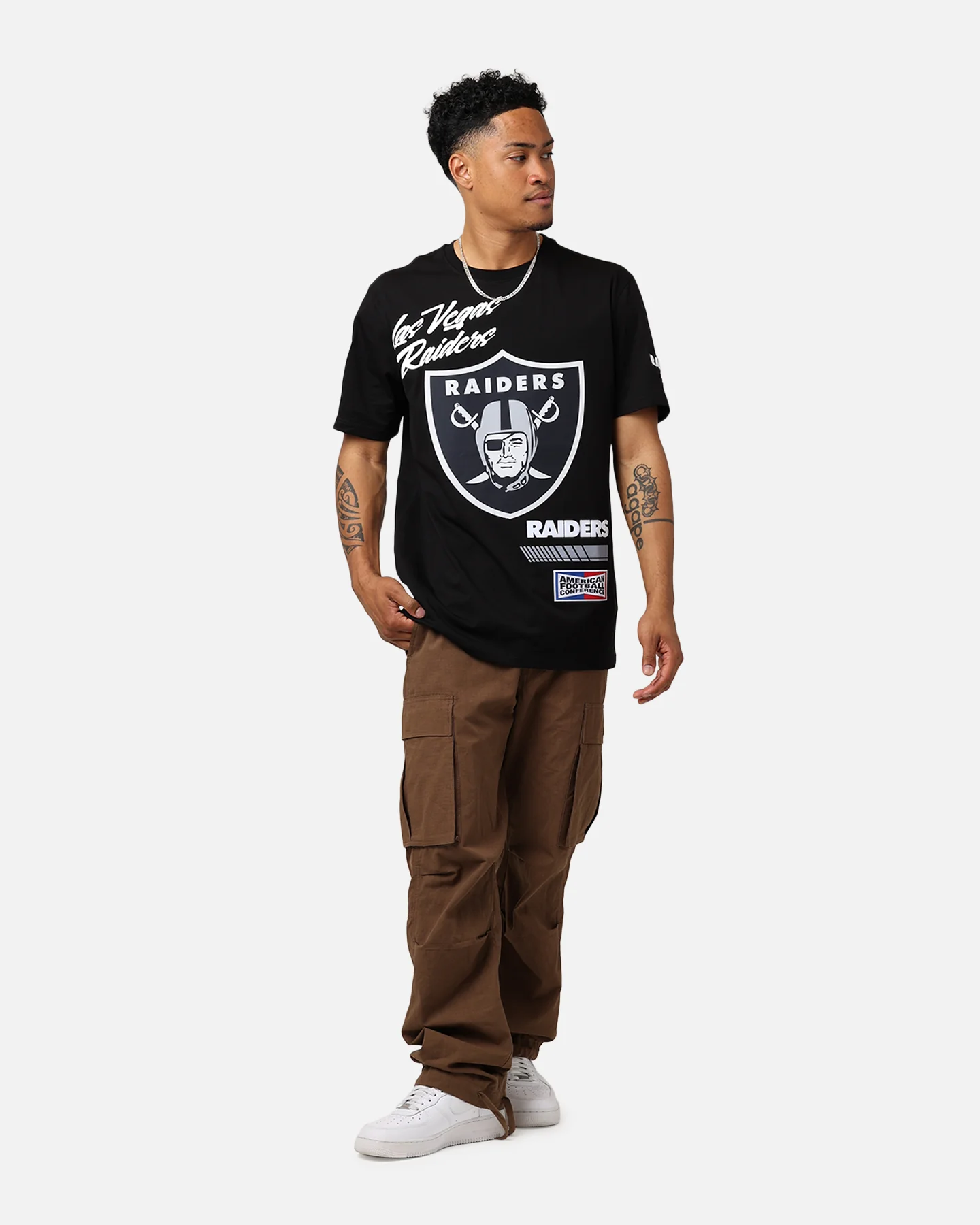 Pro Standard Las Vegas Raiders Fast Lane SJ T-Shirt Black - Image 3