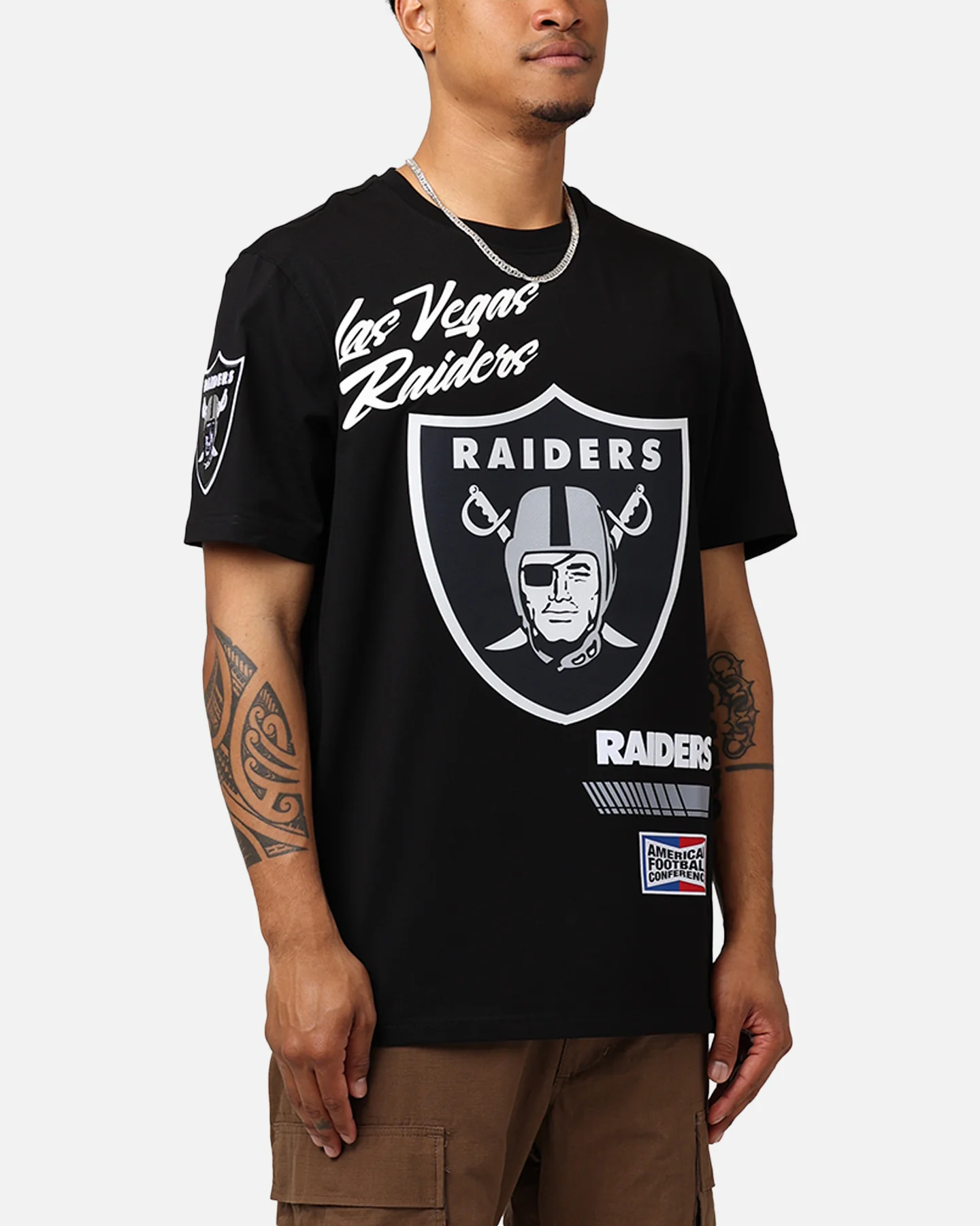 Pro Standard Las Vegas Raiders Fast Lane SJ T-Shirt Black - Image 6