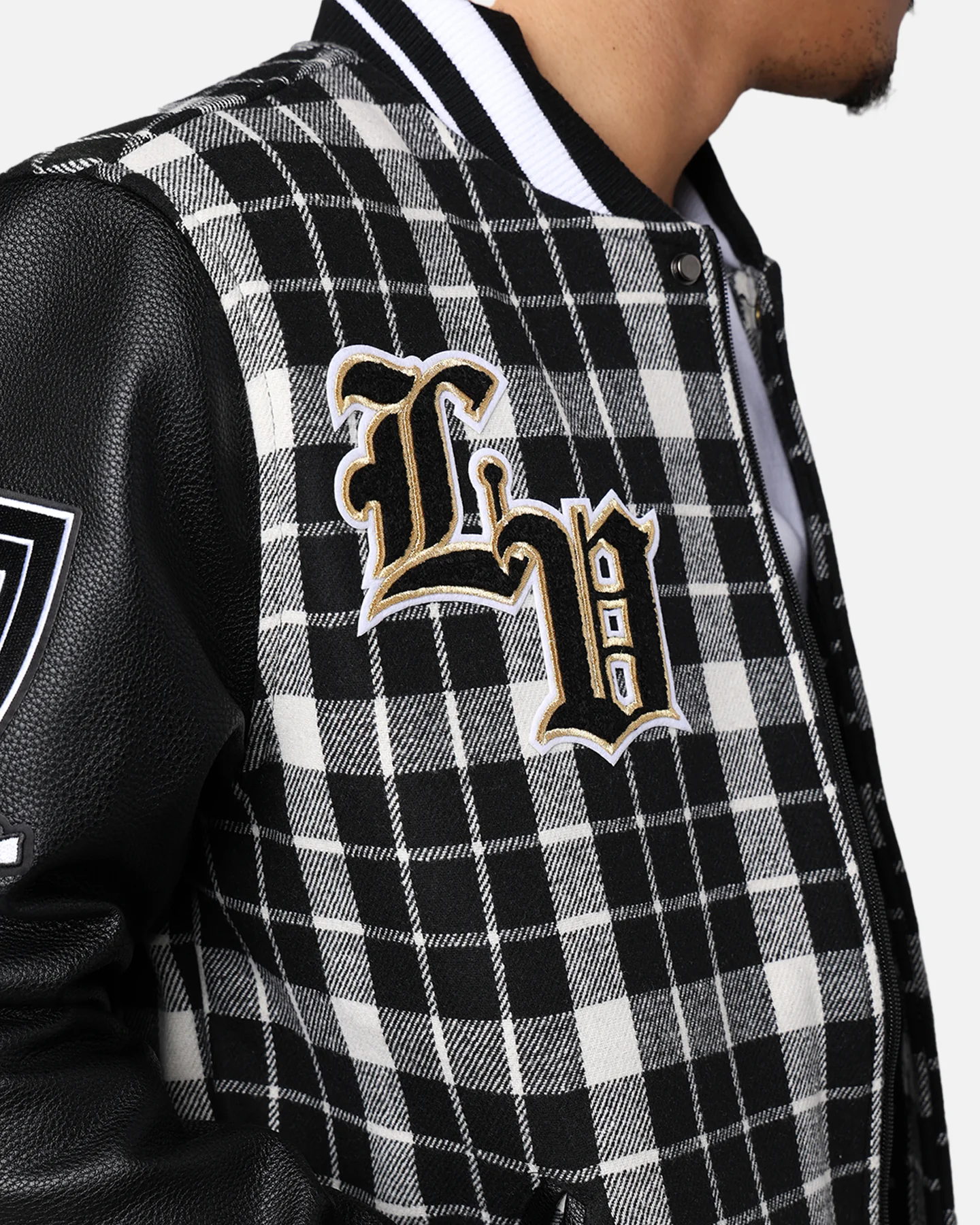 Pro Standard Las Vegas Raiders Pro Prep Plaid Jacket White/Black - Image 10