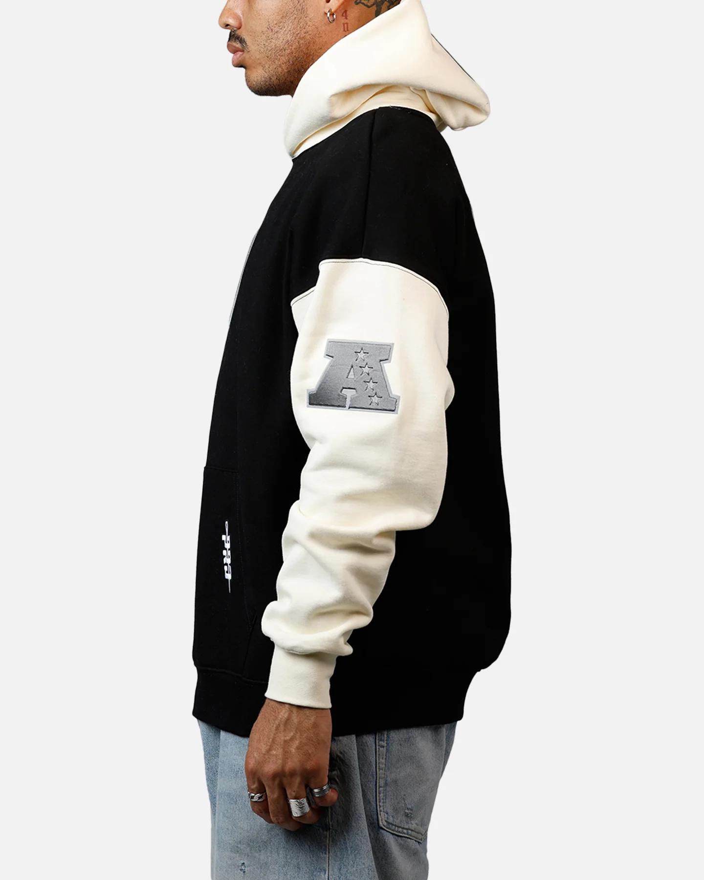 Pro Standard Las Vegas Raiders Reverse French Terry Hoodie Black/Grey - Image 5