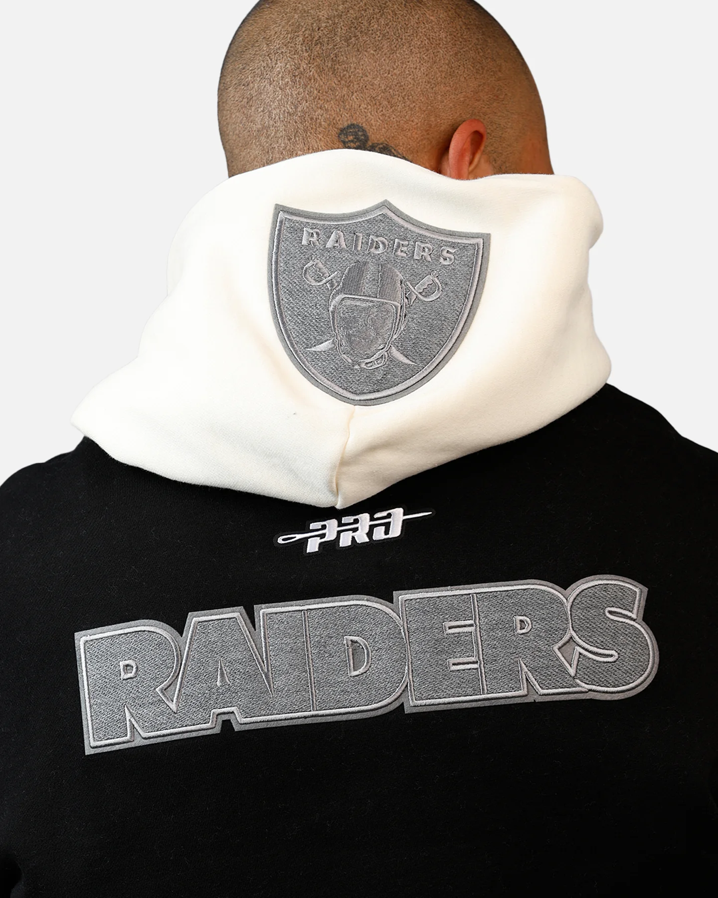 Pro Standard Las Vegas Raiders Reverse French Terry Hoodie Black/Grey - Image 9