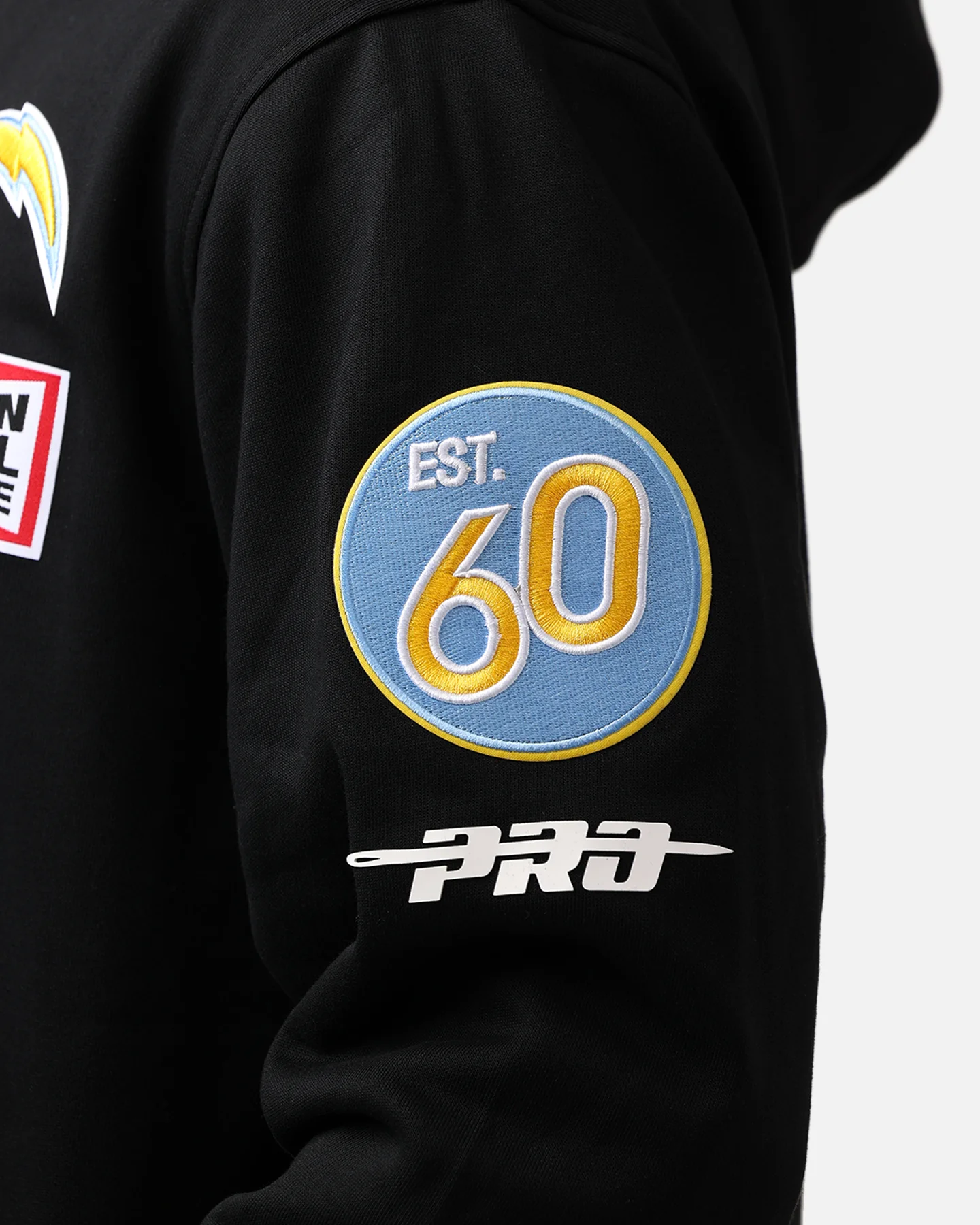 Pro Standard Los Angeles Chargers Fast Lane Hoodie Black - Image 8