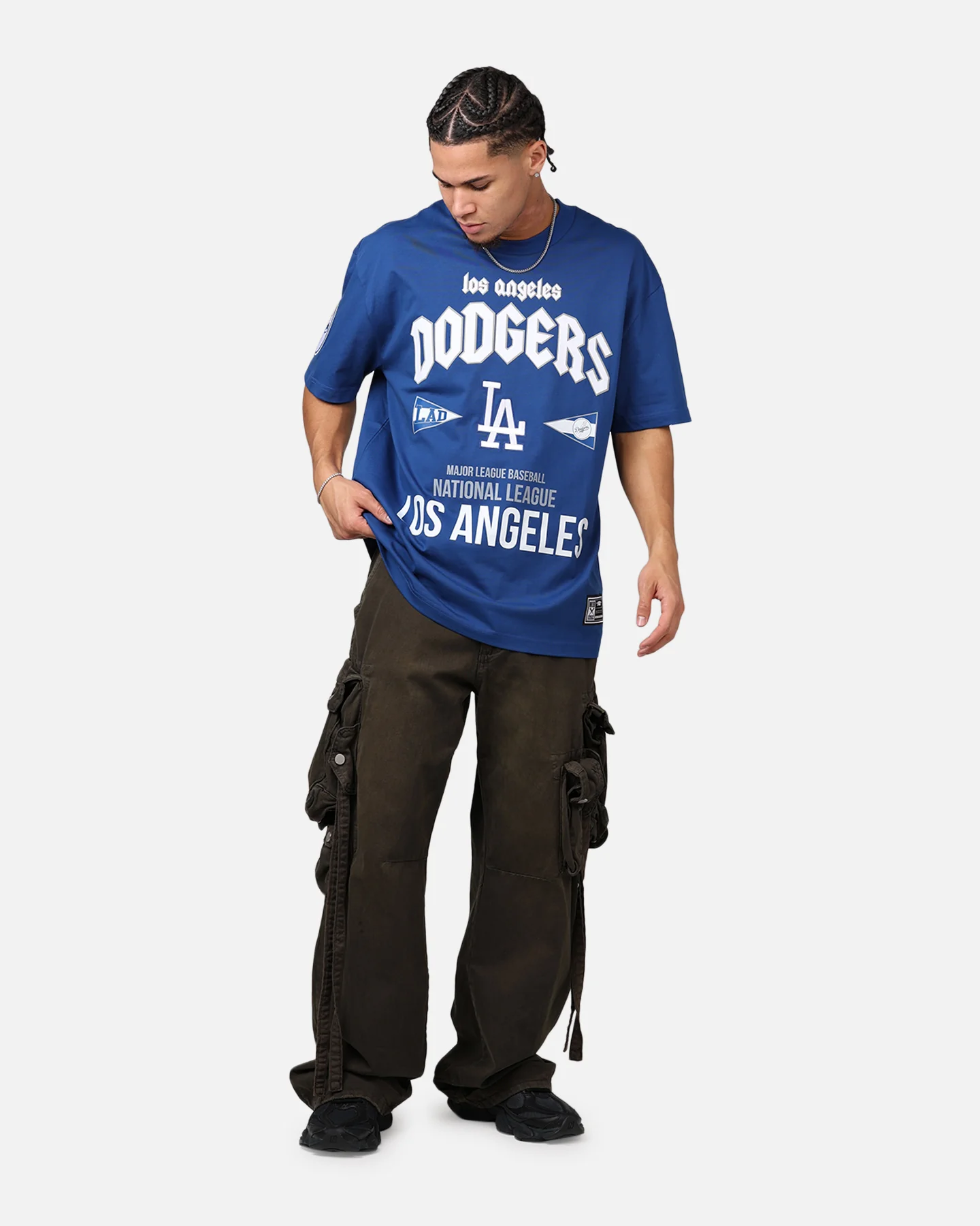 Pro Standard Los Angeles Dodgers City Tour CJ Drop T-Shirt Dark Blue - Image 3
