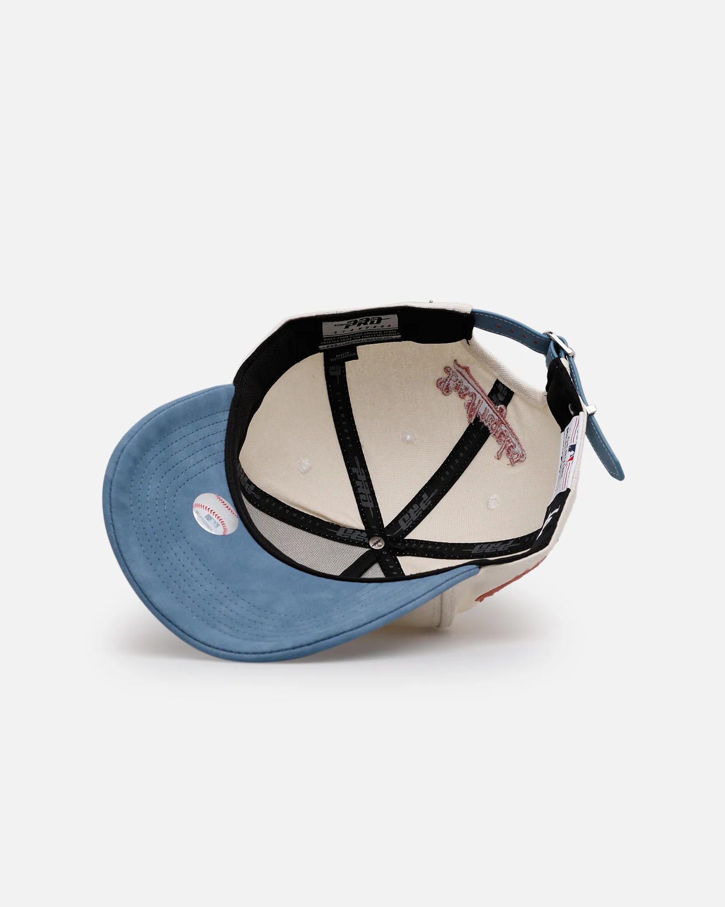 Pro Standard Los Angeles Dodgers 'Dodgers Tapestry' Pinch Front Strapback Natural - Image 6