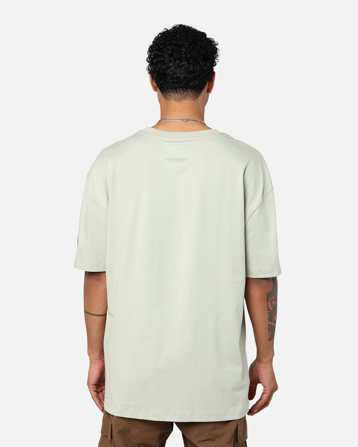 Pro Standard Los Angeles Dodgers Drop Shoulder T-Shirt Moss - Image 3