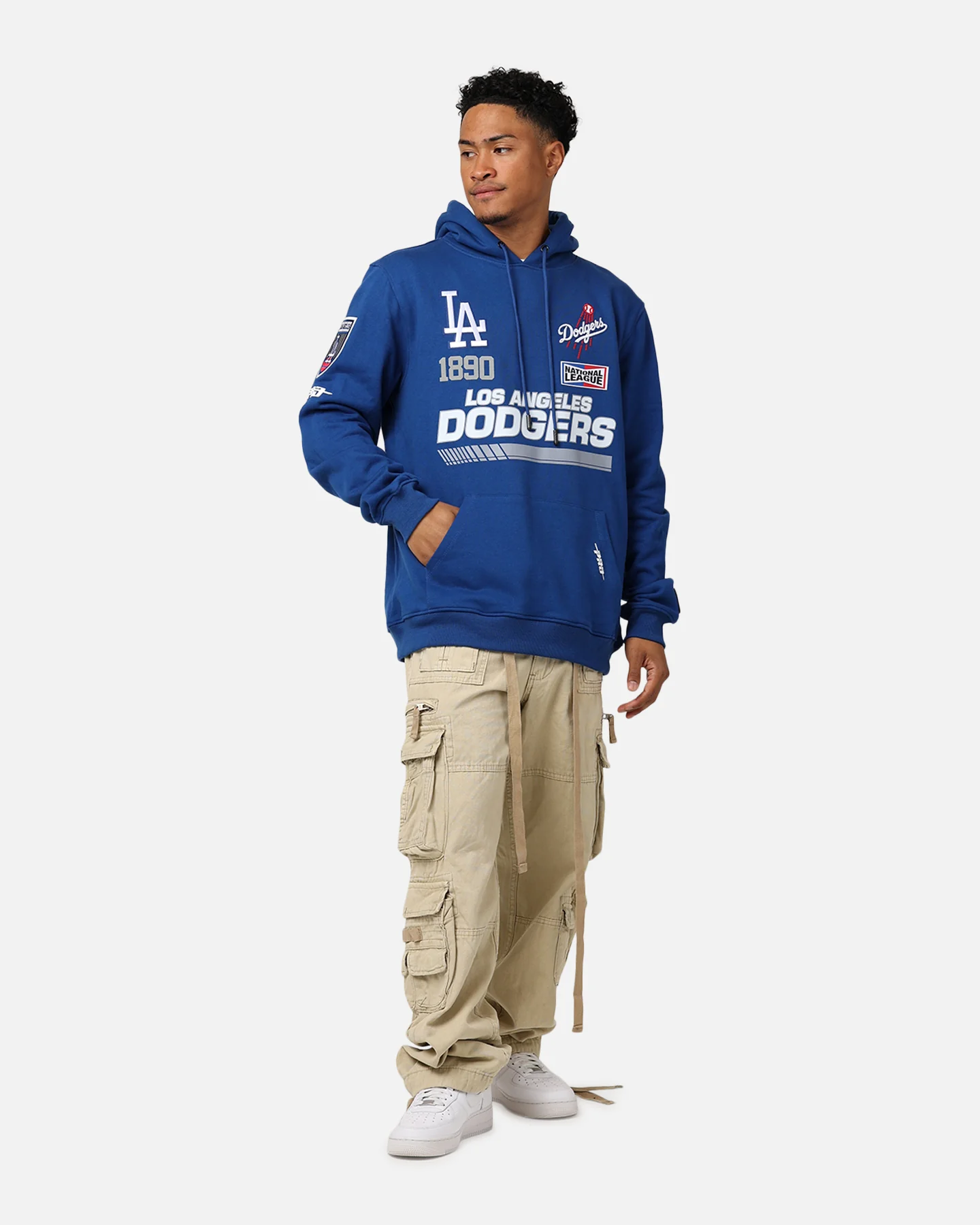 Pro Standard Los Angeles Dodgers Fast Lane Hoodie Dodger Blue - Image 3