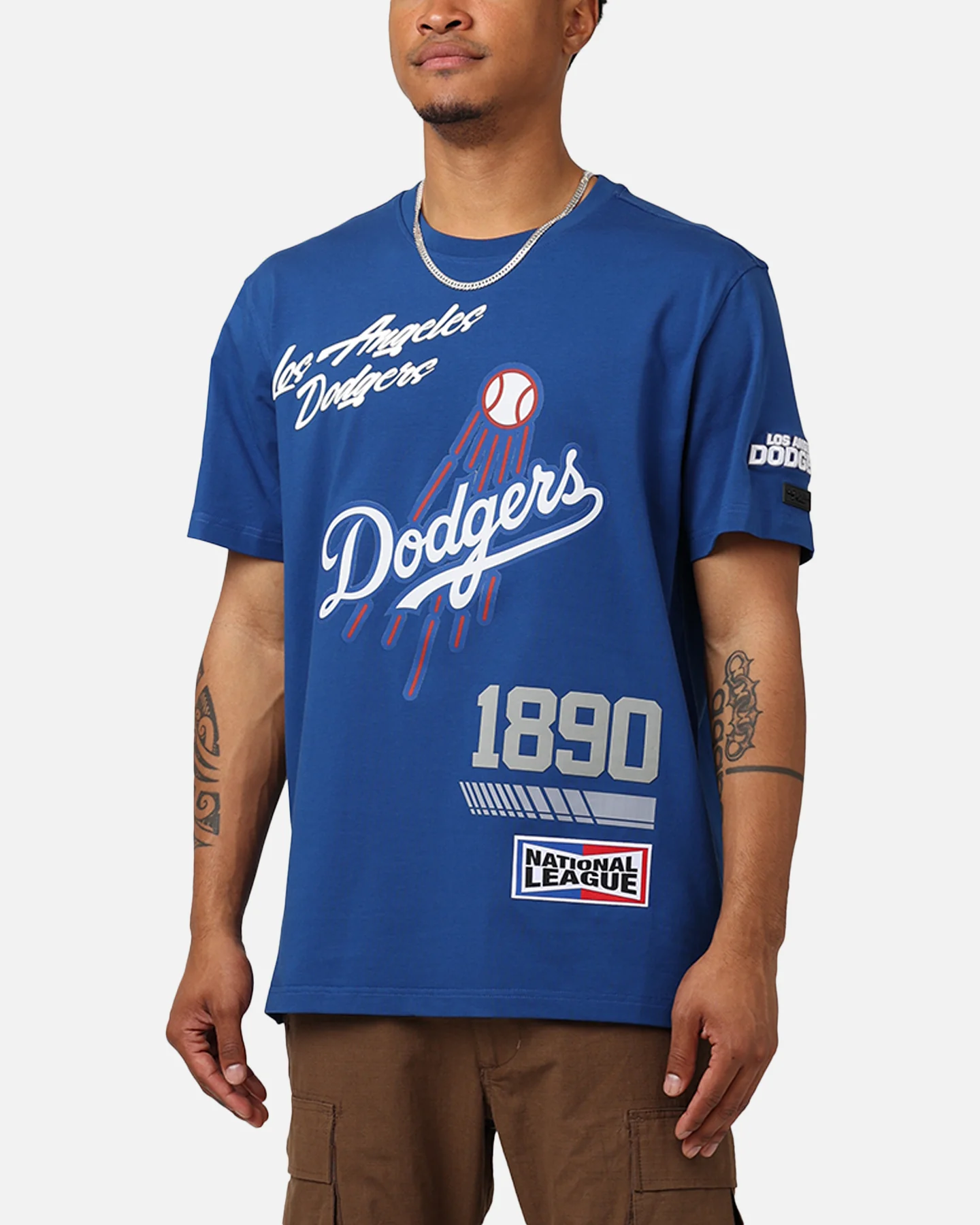 Pro Standard Los Angeles Dodgers Fast Lane SJ T-Shirt Dodger Blue - Image 7