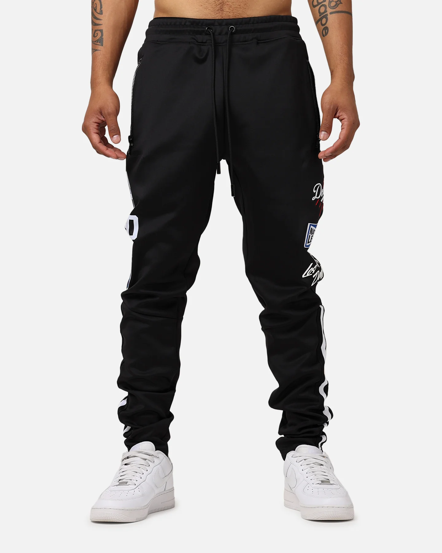 Pro Standard Los Angeles Dodgers Fast Lane Track Pants Black - Image 7