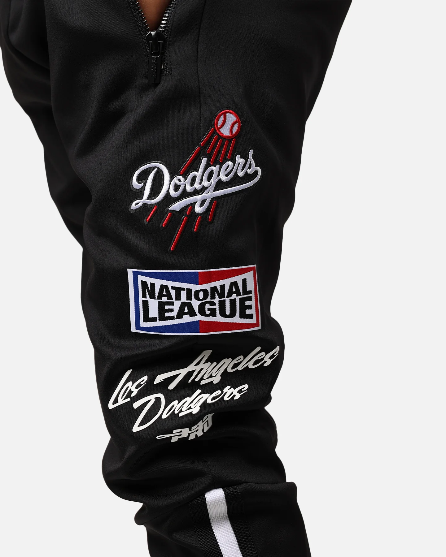 Pro Standard Los Angeles Dodgers Fast Lane Track Pants Black - Image 9